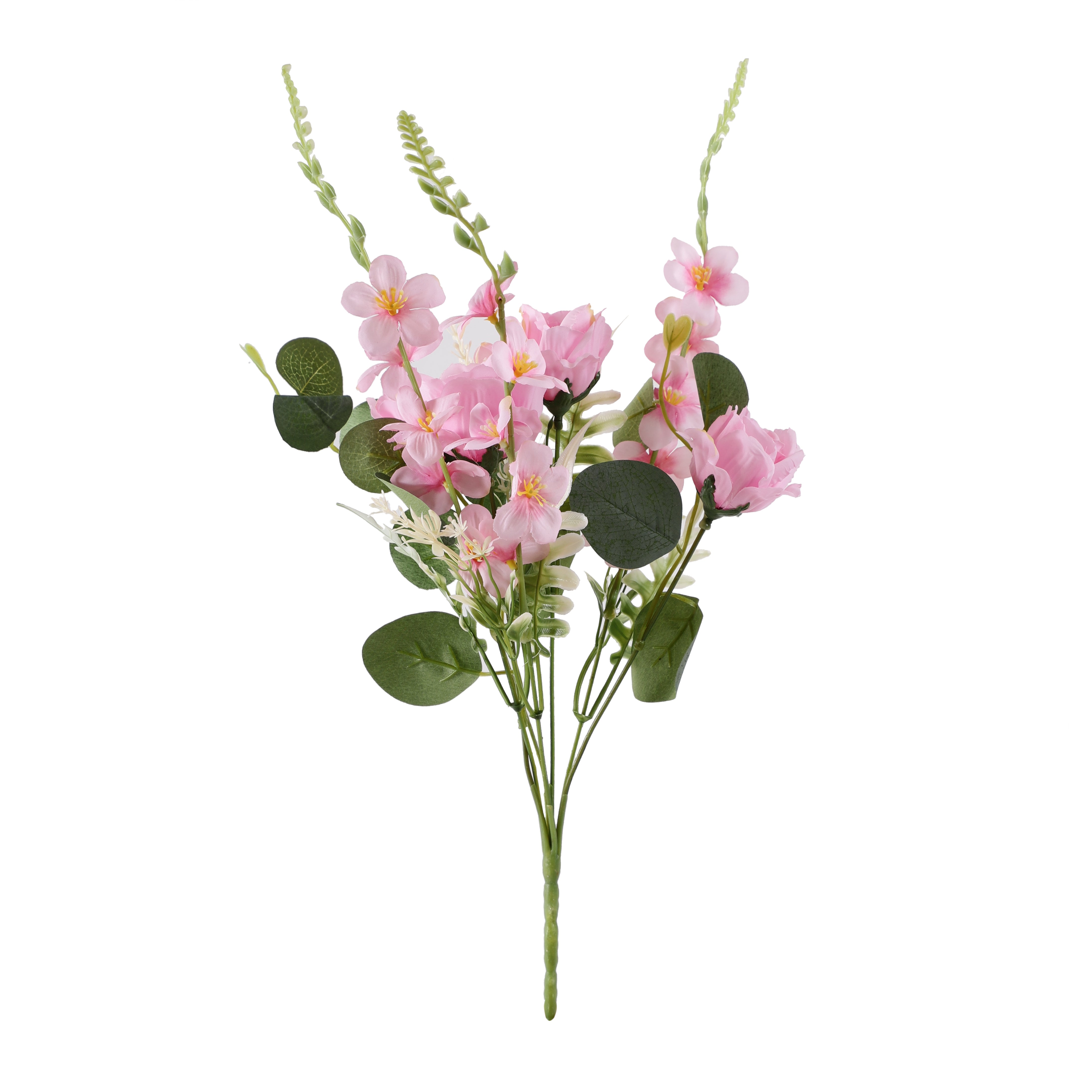 Pink Fern Rose Bunch (Single)