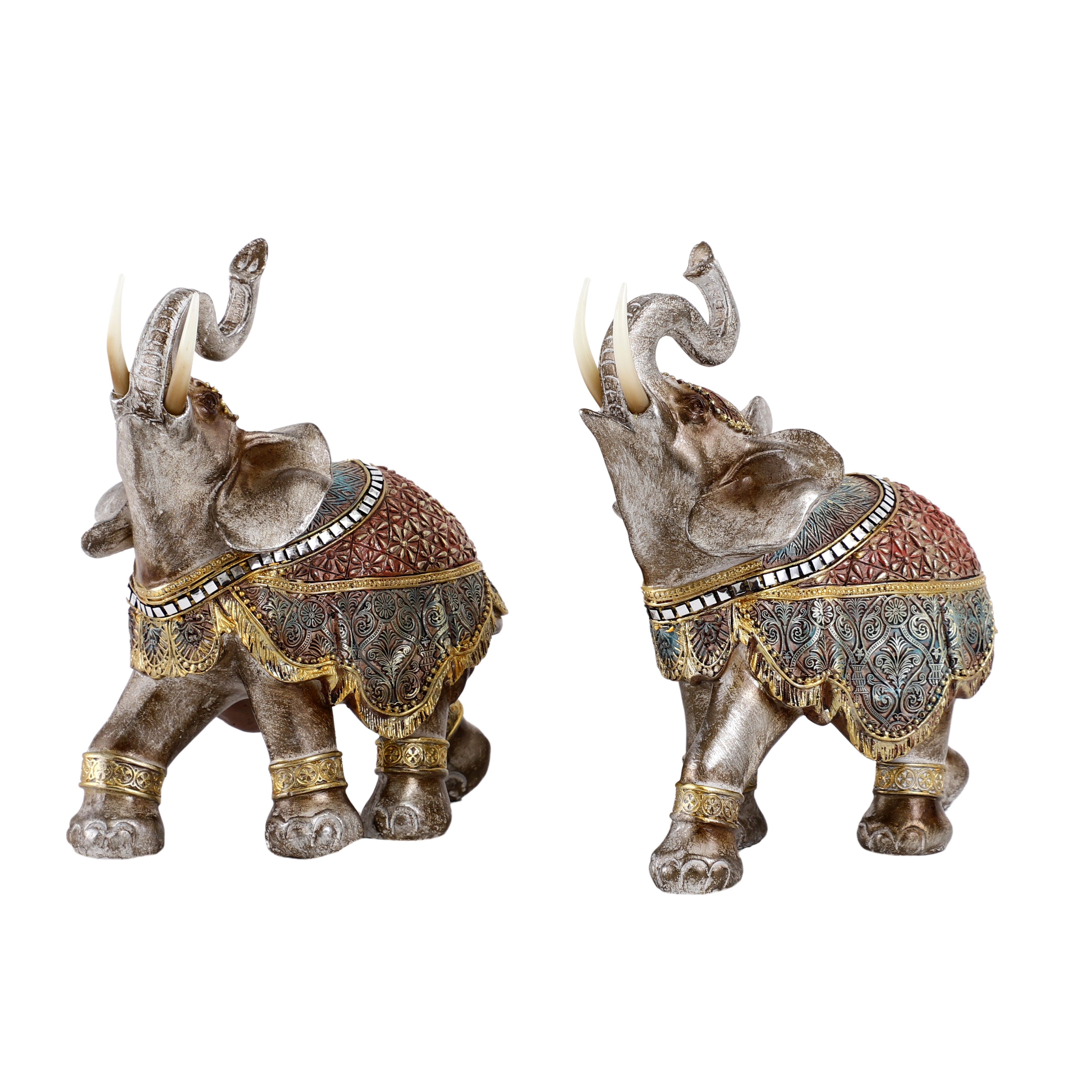 Handcrafted Royal Elephants - Large (set of 2)