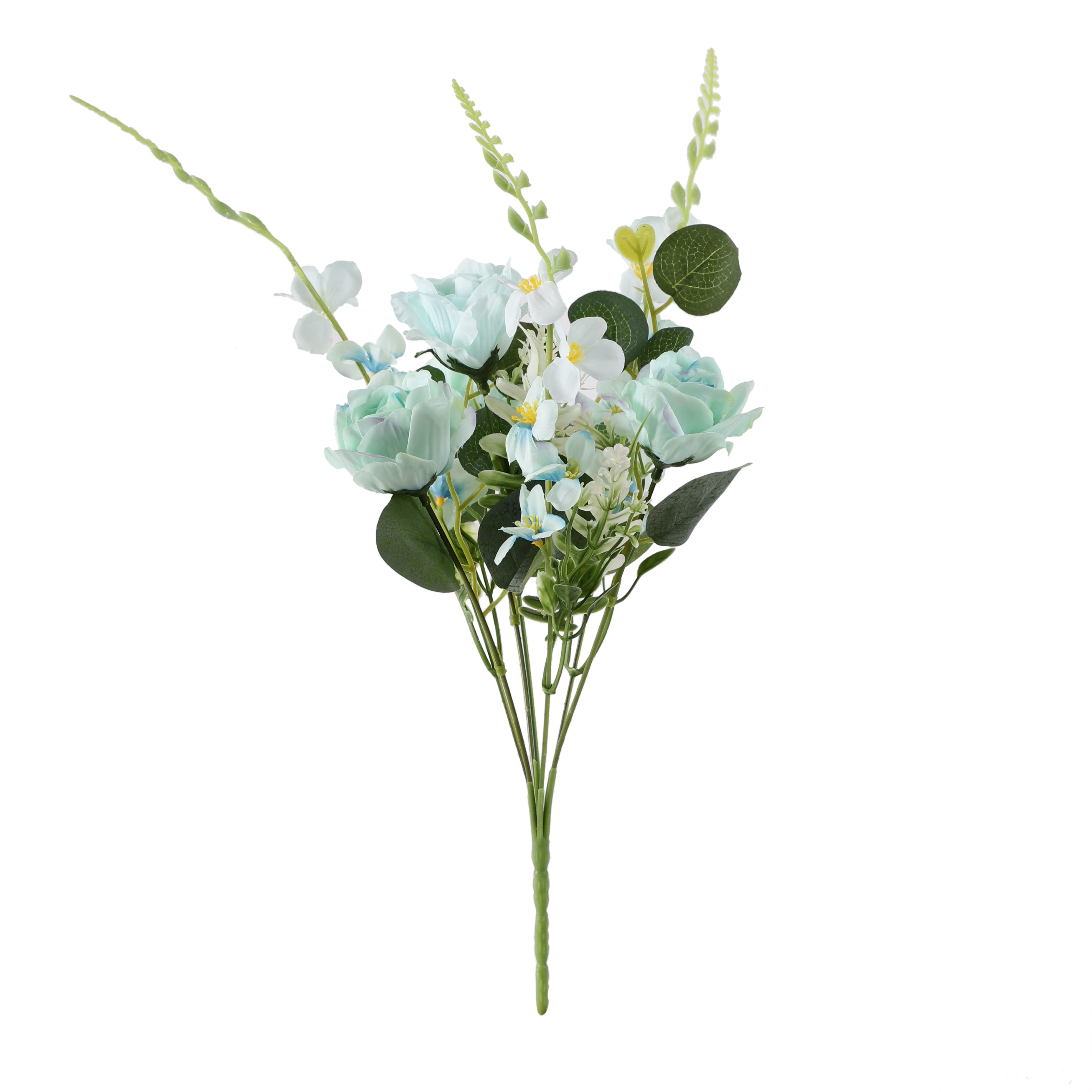 Blue Fern Rose Bunch (Single)