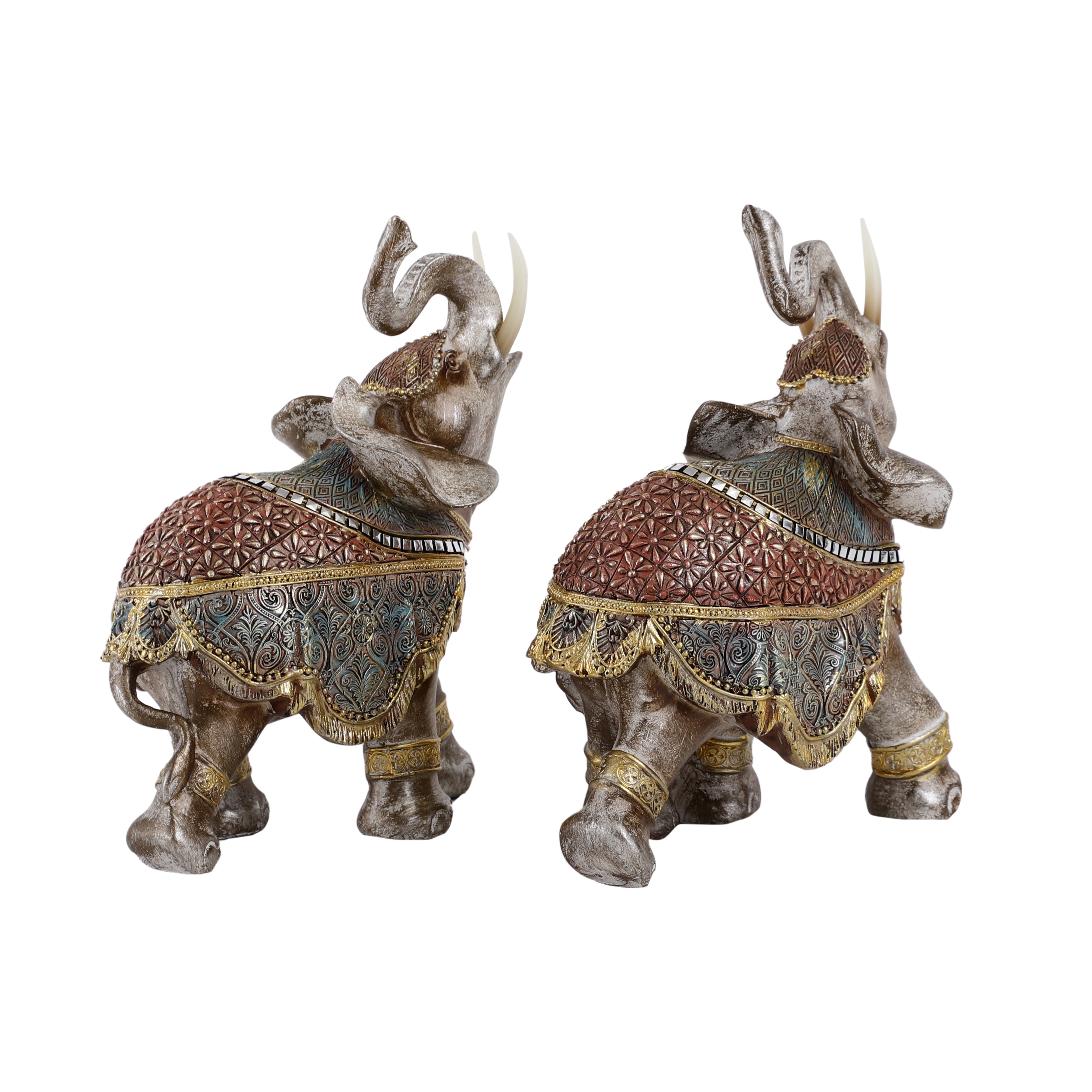 Handcrafted Royal Elephants - Large (set of 2)