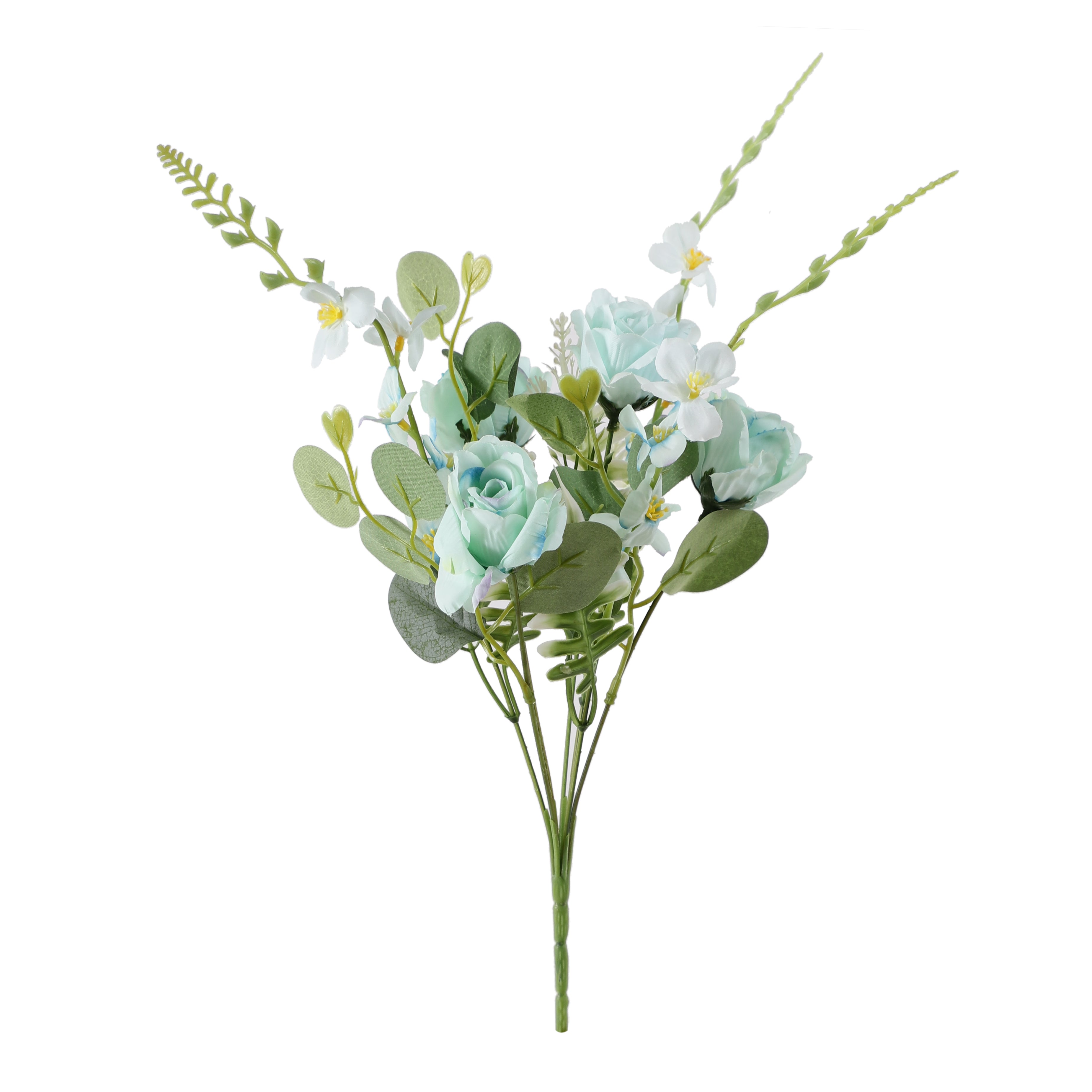 Blue Fern Rose Bunch (Single)