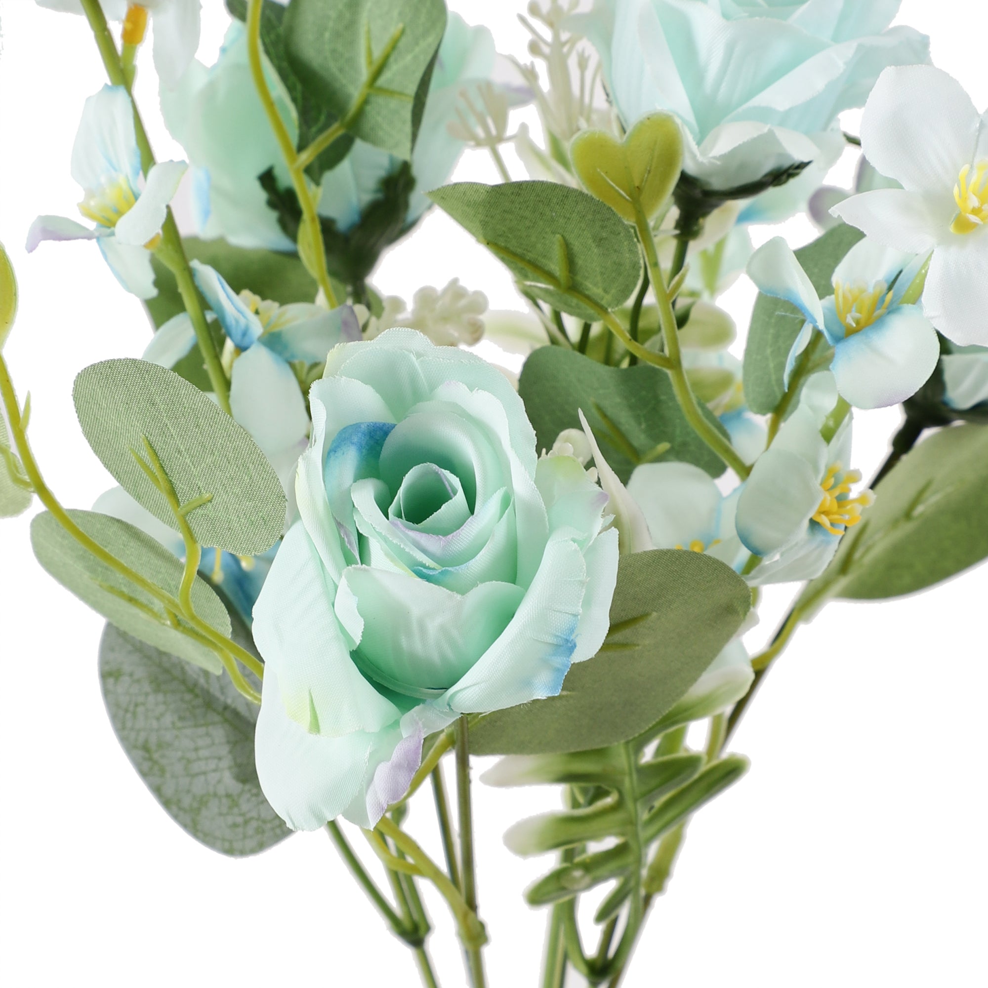 Blue Fern Rose Bunch (Single)