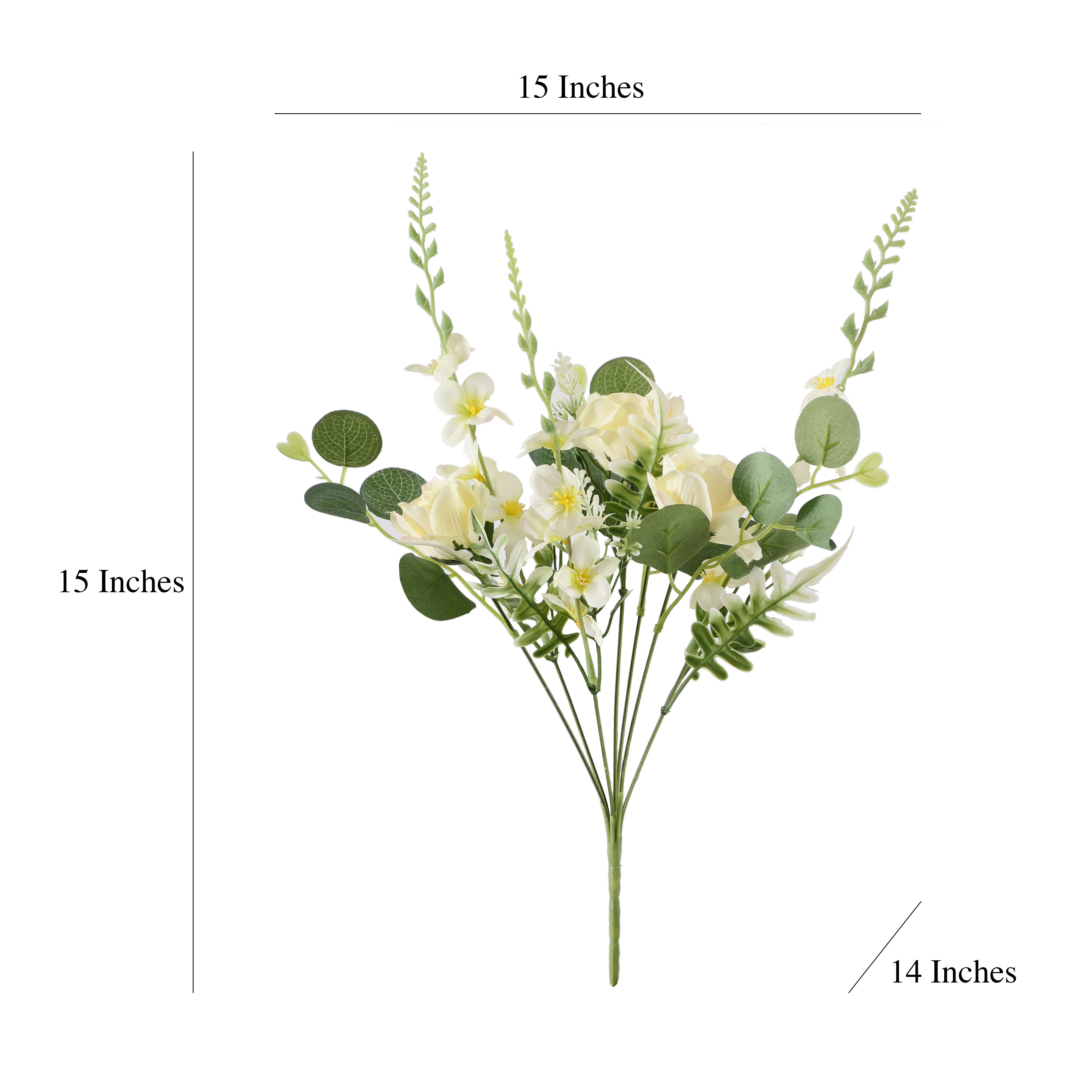 Cream Fern Rose Bunch (Single)