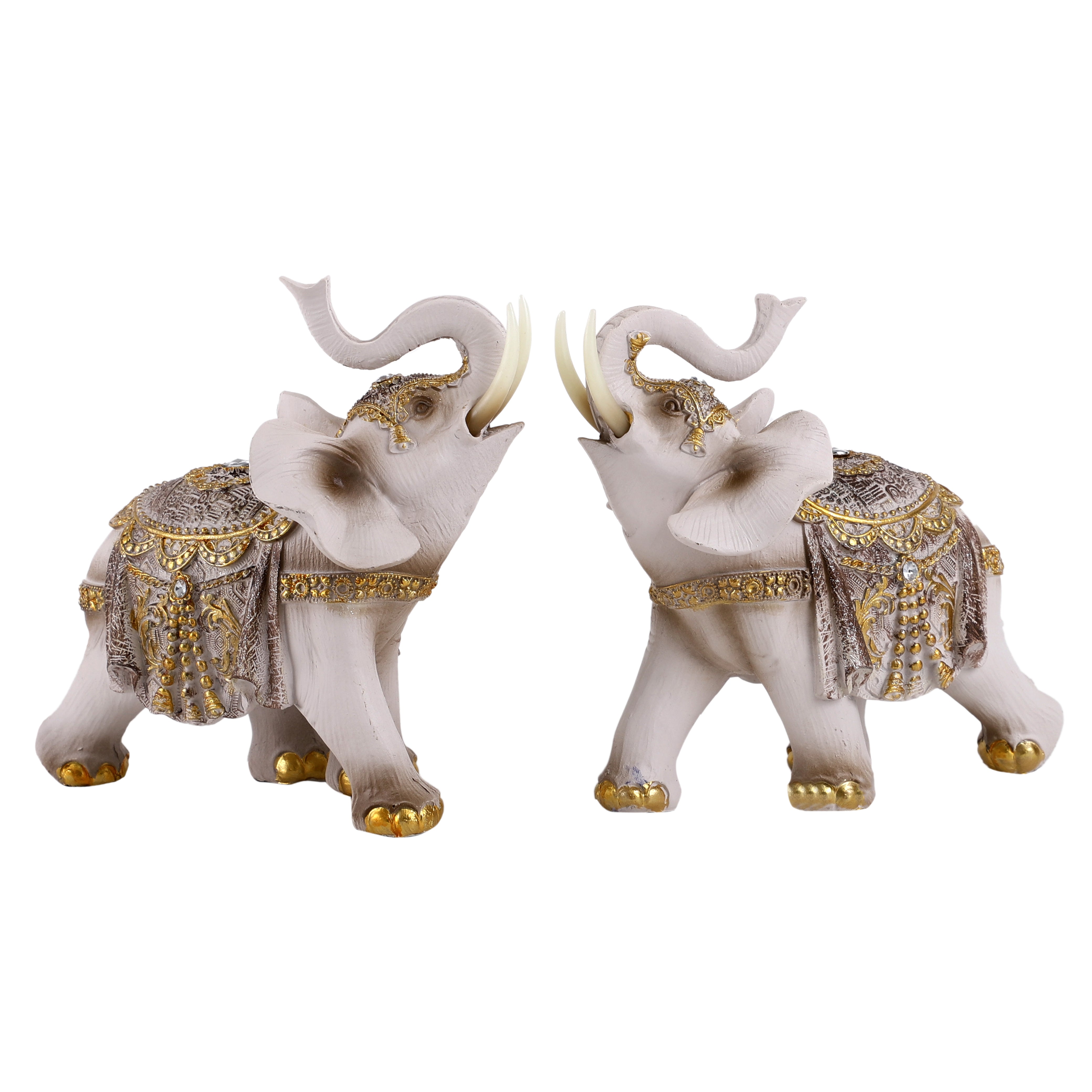 White Royal Elephants (Set of 2)