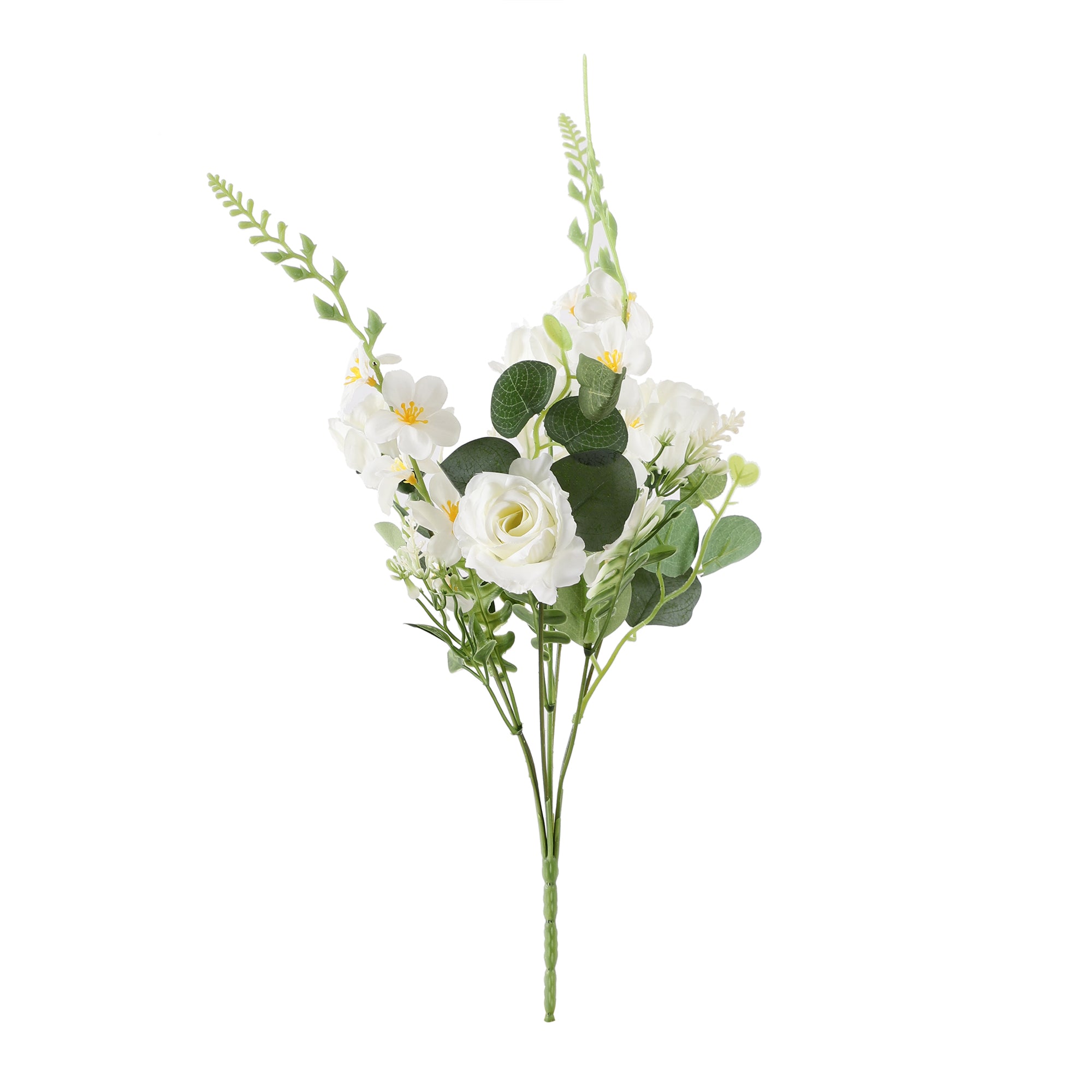 White Fern Rose Bunch (Single)