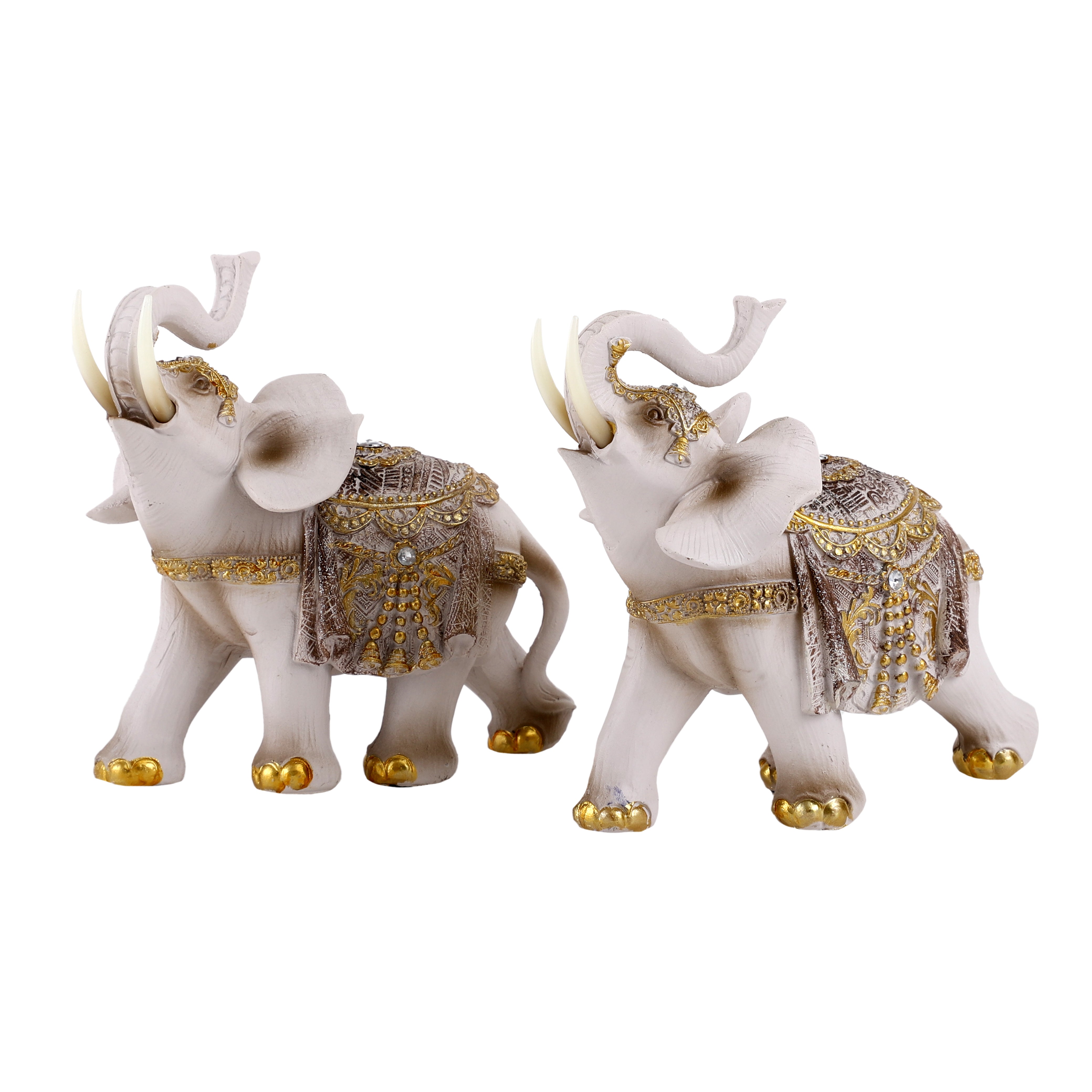 White Royal Elephants (Set of 2)