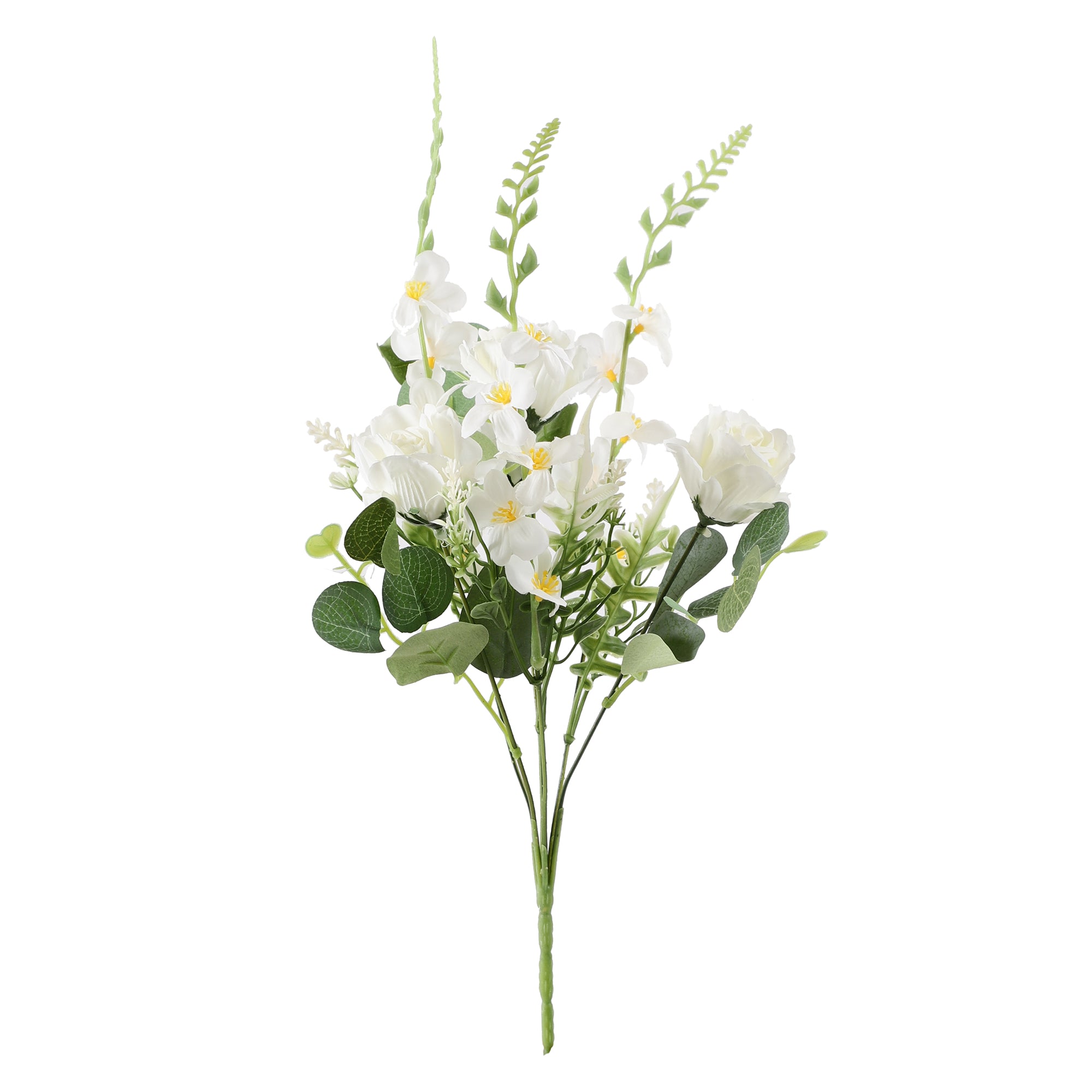 White Fern Rose Bunch (Single)