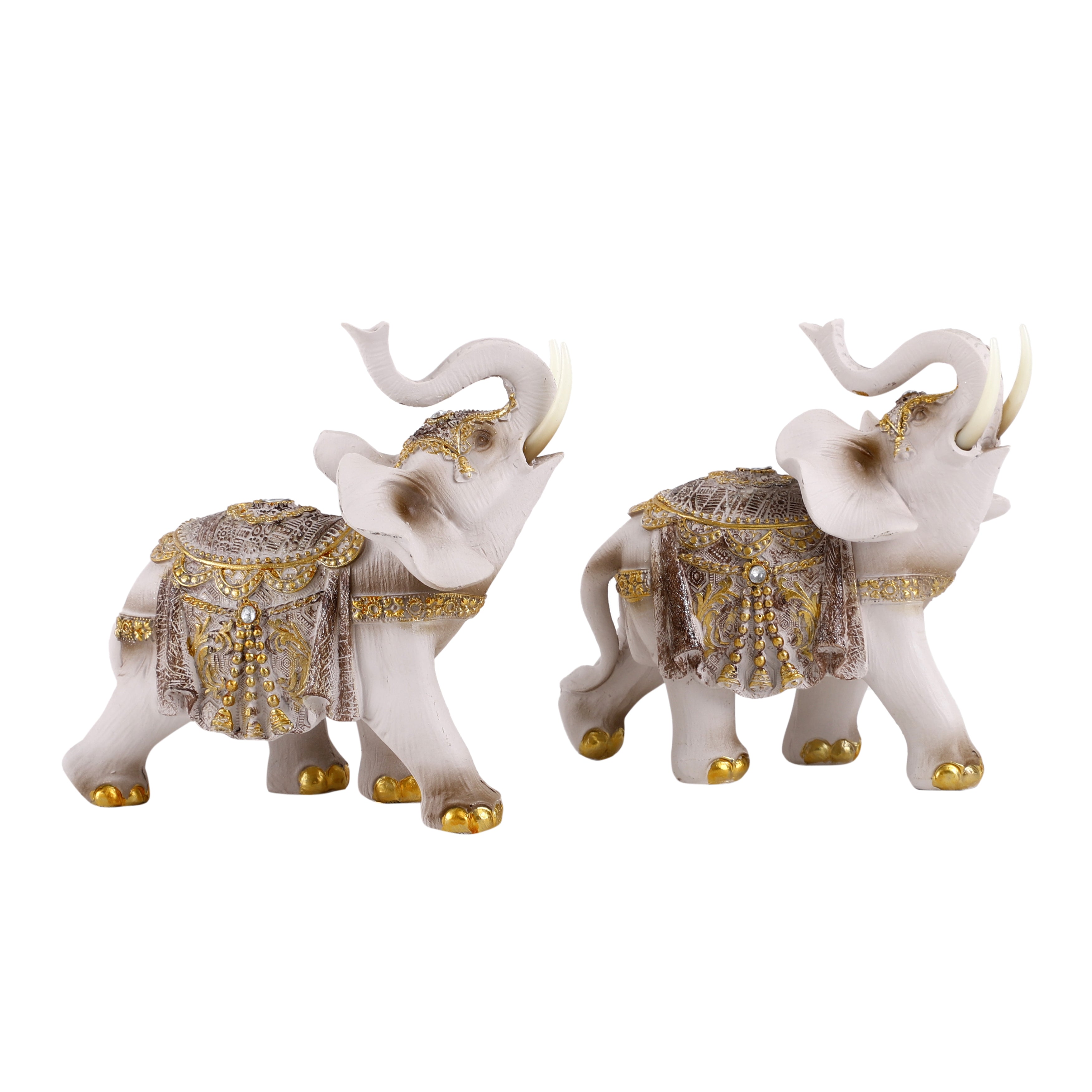 White Royal Elephants (Set of 2)