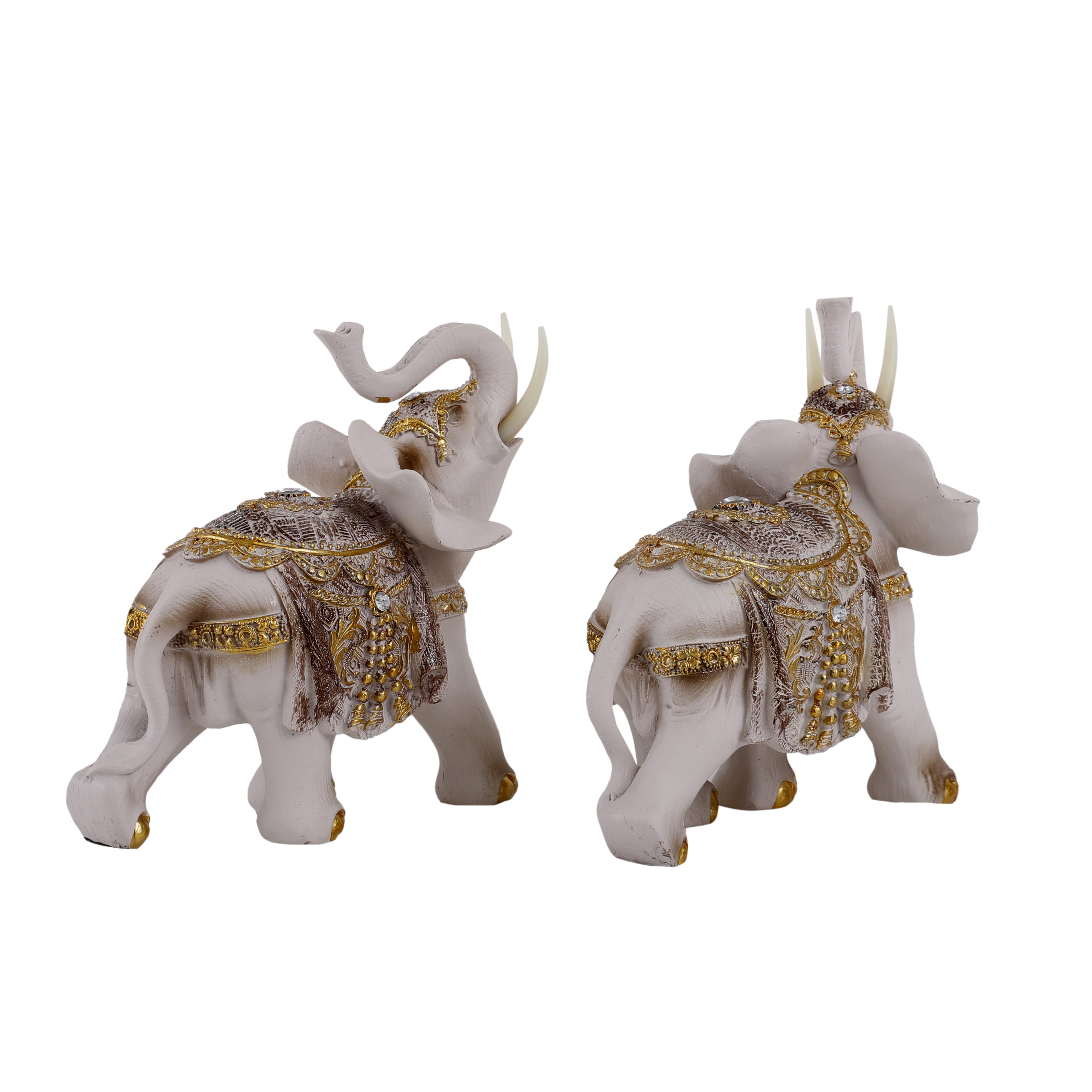 White Royal Elephants (Set of 2)