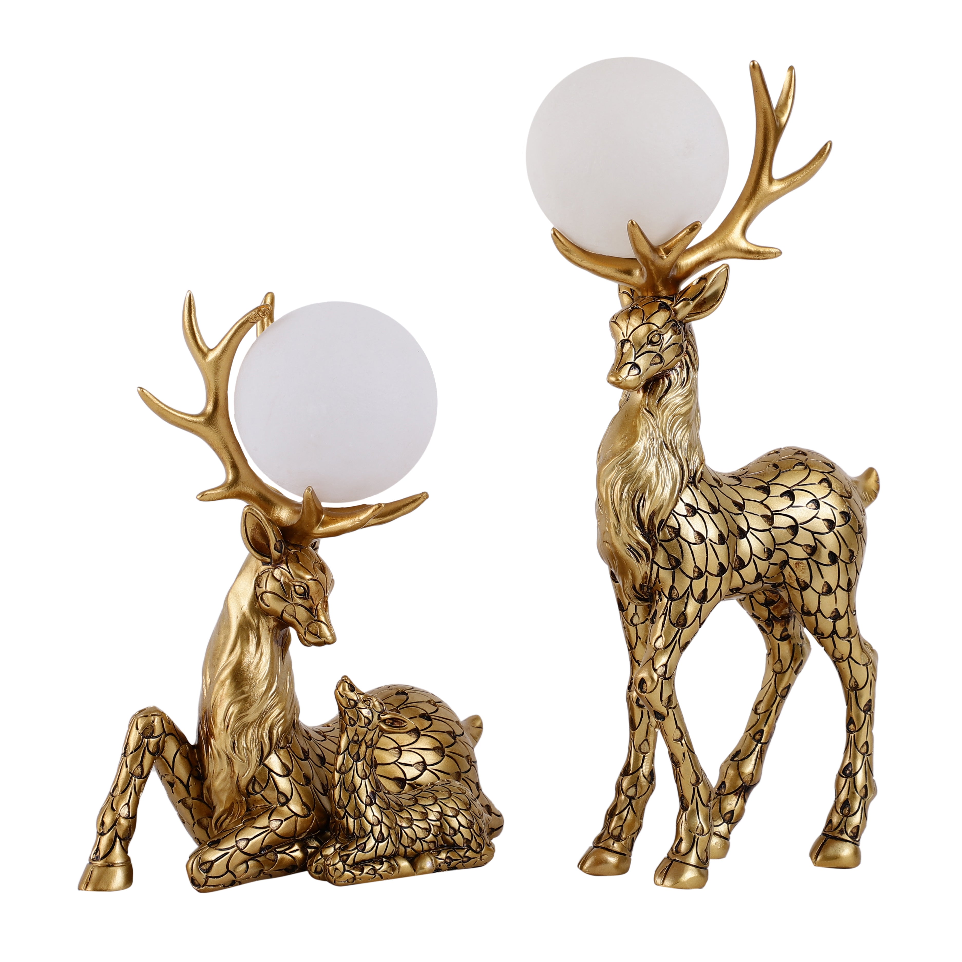 Gold Stag Family (Set of 2)