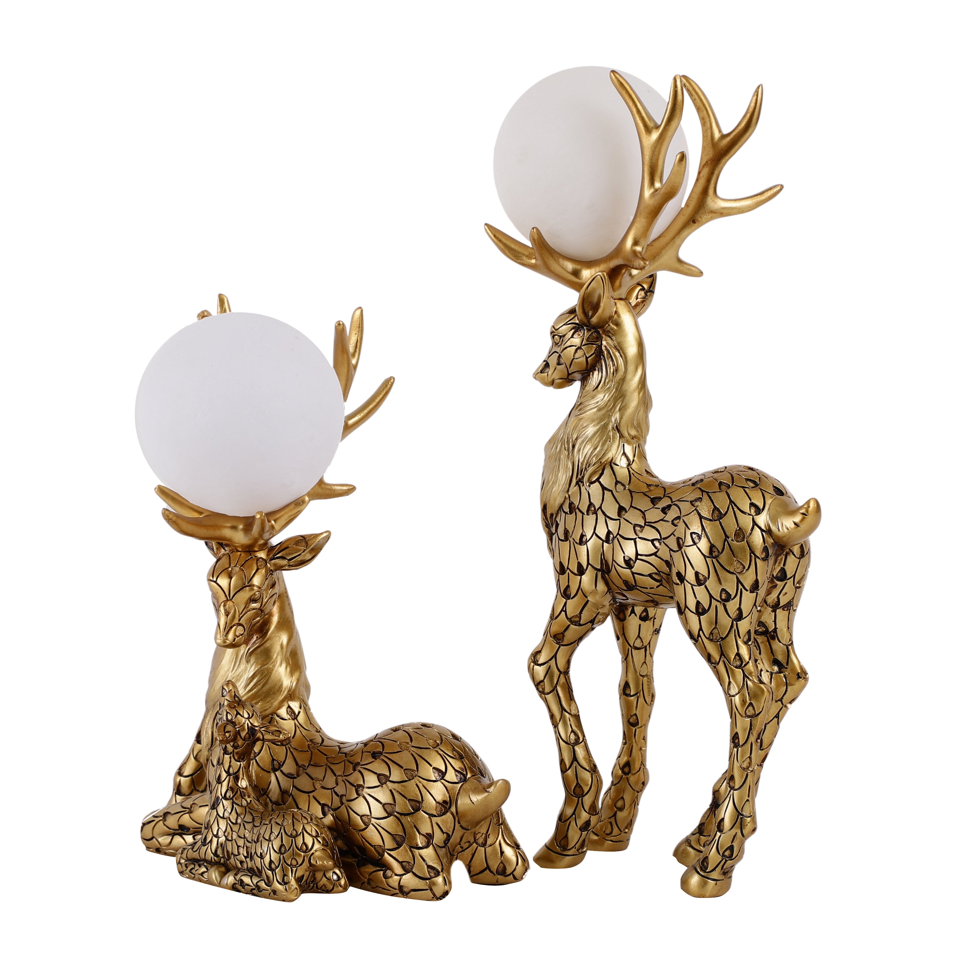 Gold Stag Family (Set of 2)