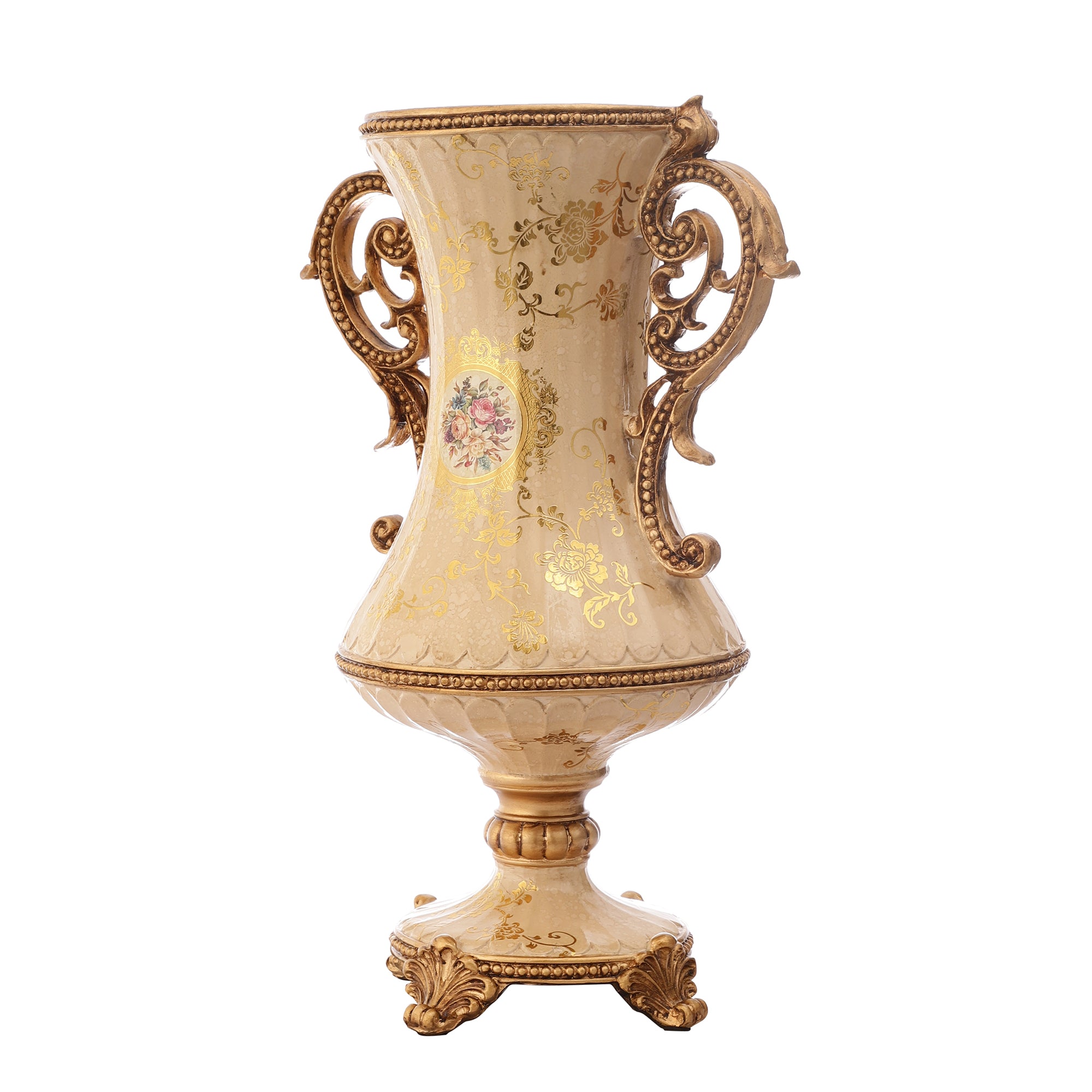 Regalia Gold and Cream Vase (Chalice)