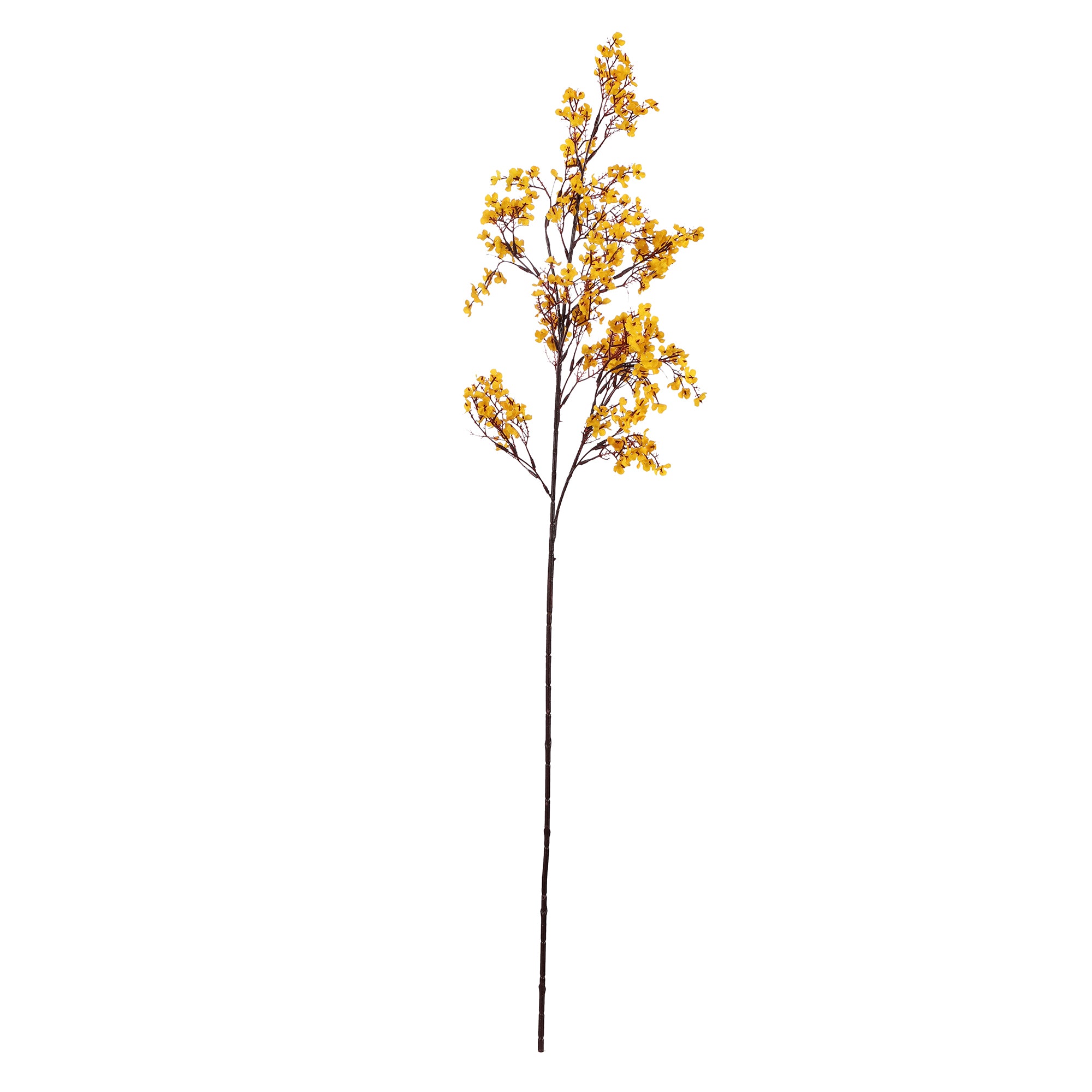 Yellow Gypsophila Faux Flower Stick (Single)