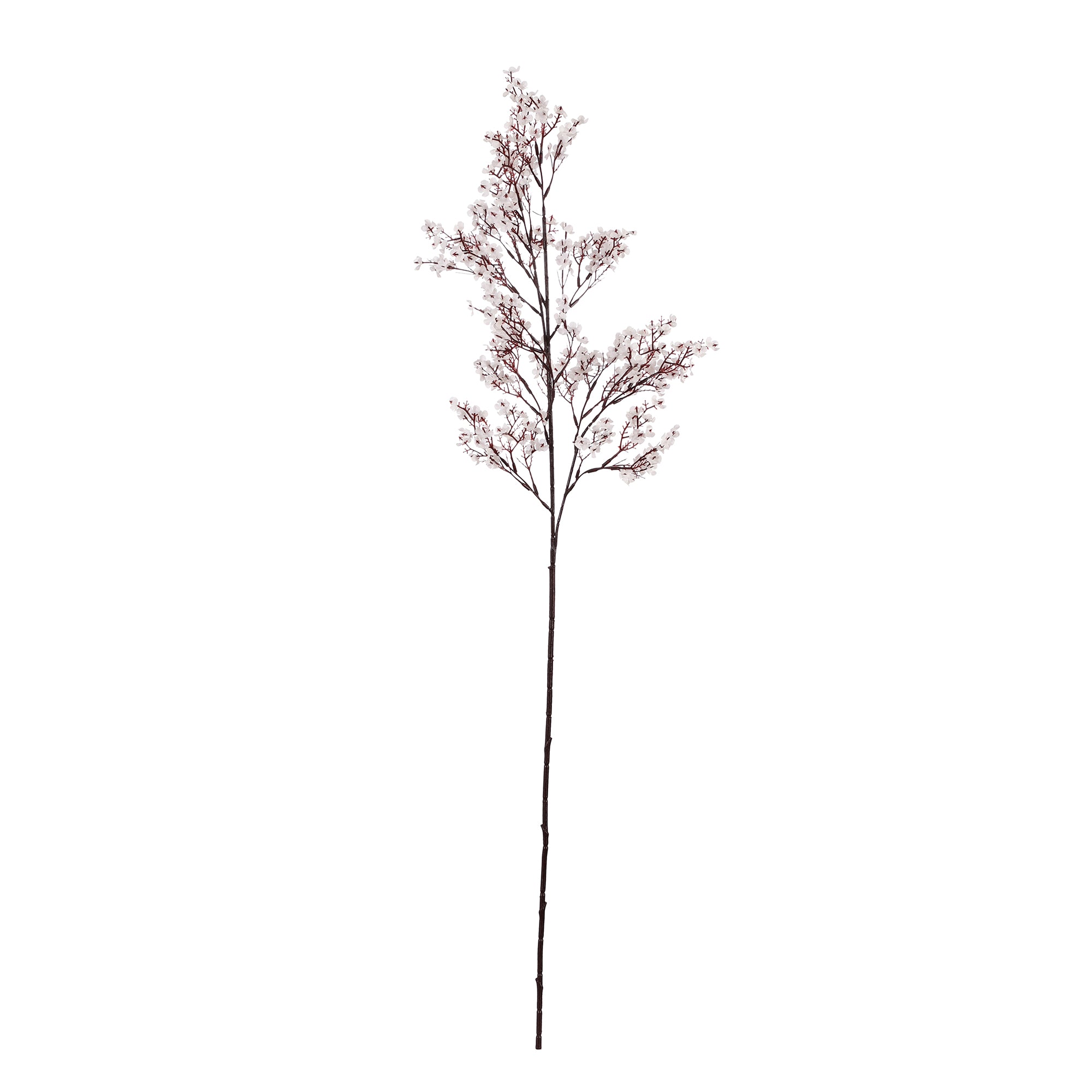 White Gypsophila Faux Flower Stick (Single)