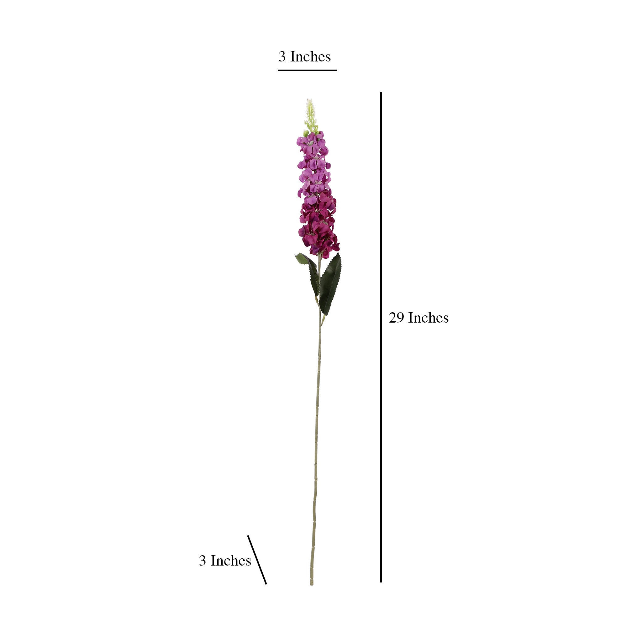 Fuchsia Delphinium Faux Flower Stick (Single)