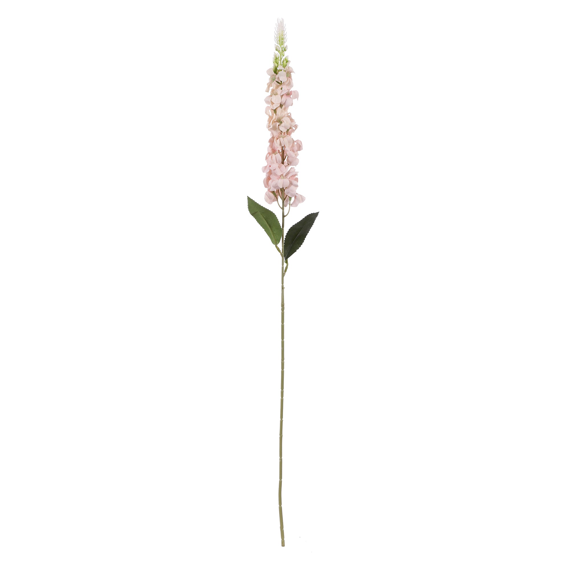 Peach Delphinium Faux Flower Stick  (Single)