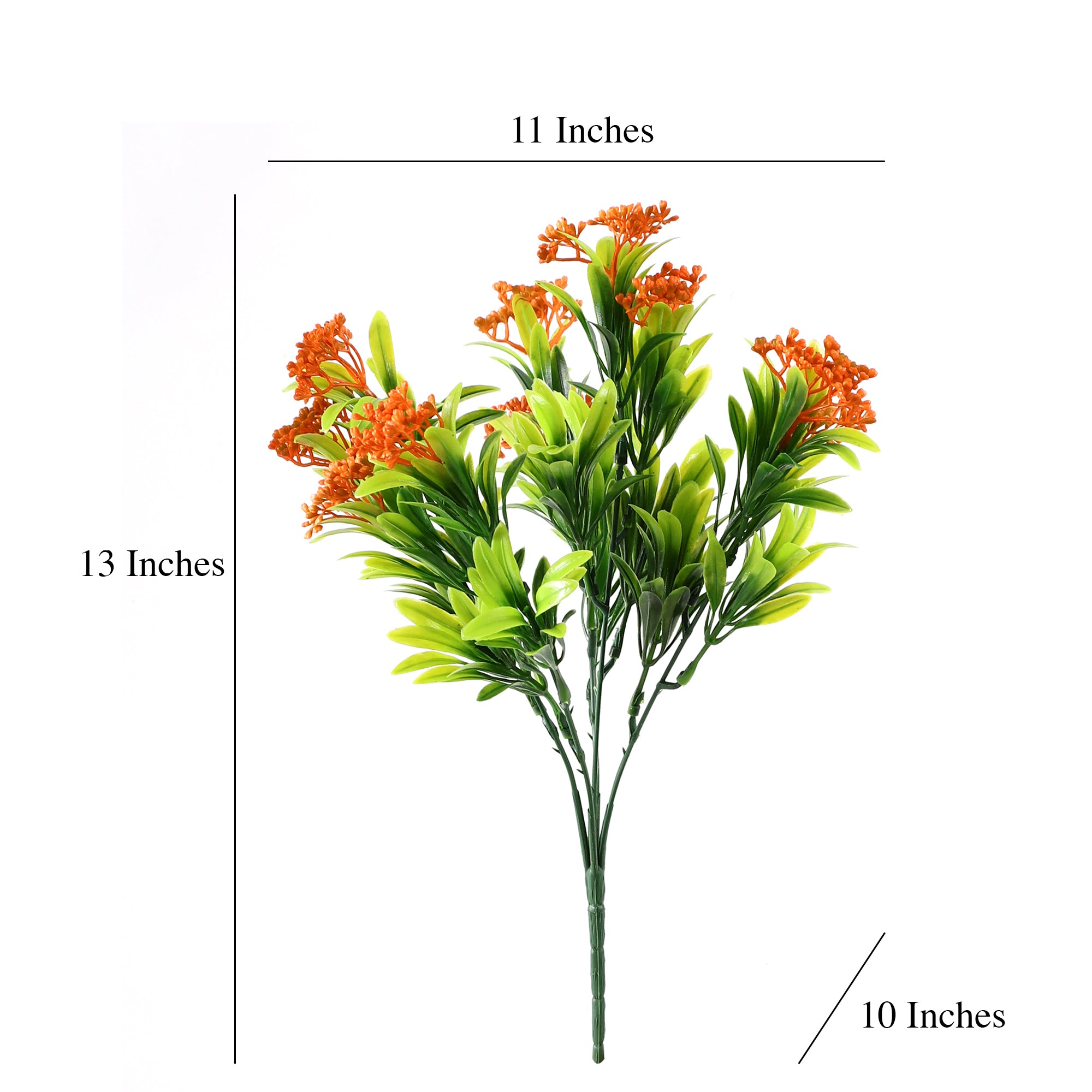 Orange Ixora Flower Bunch (Single)