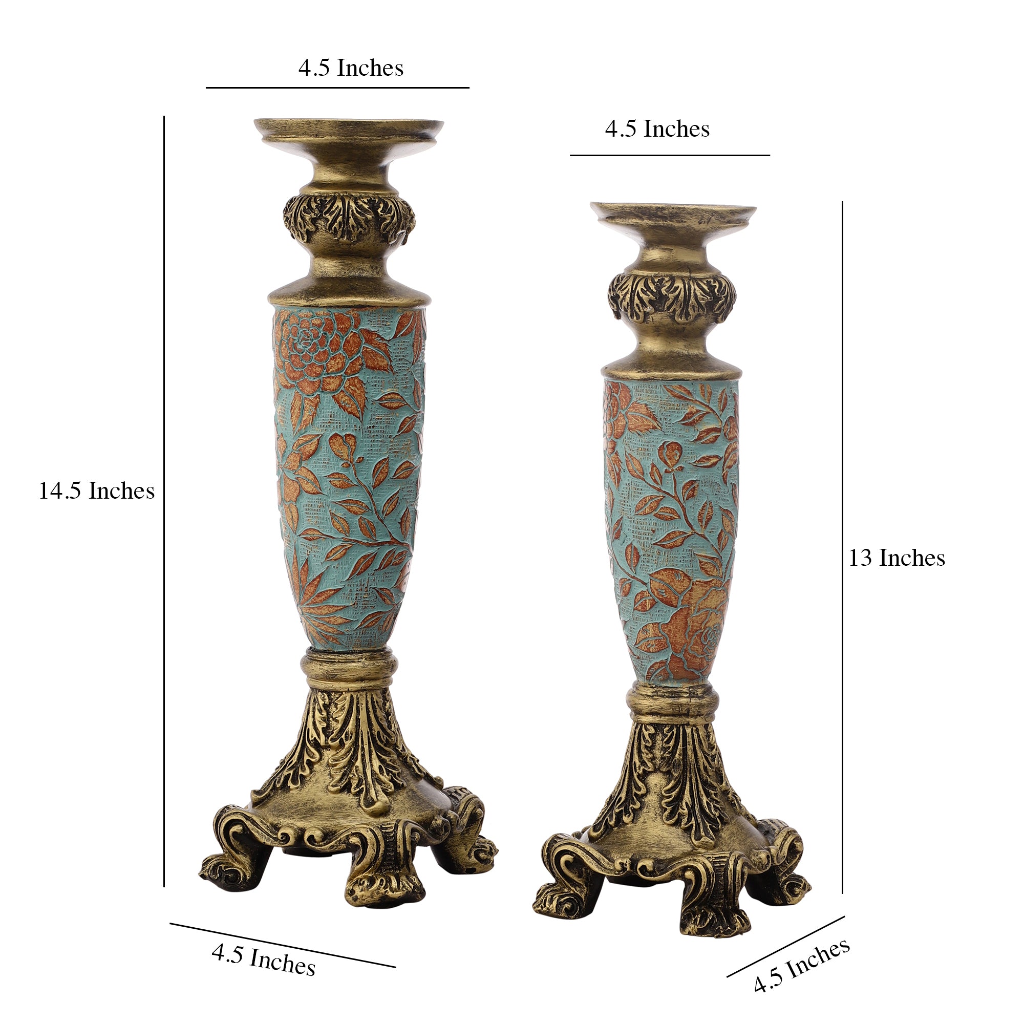 Tuscan Blue Candle Stand (Single)