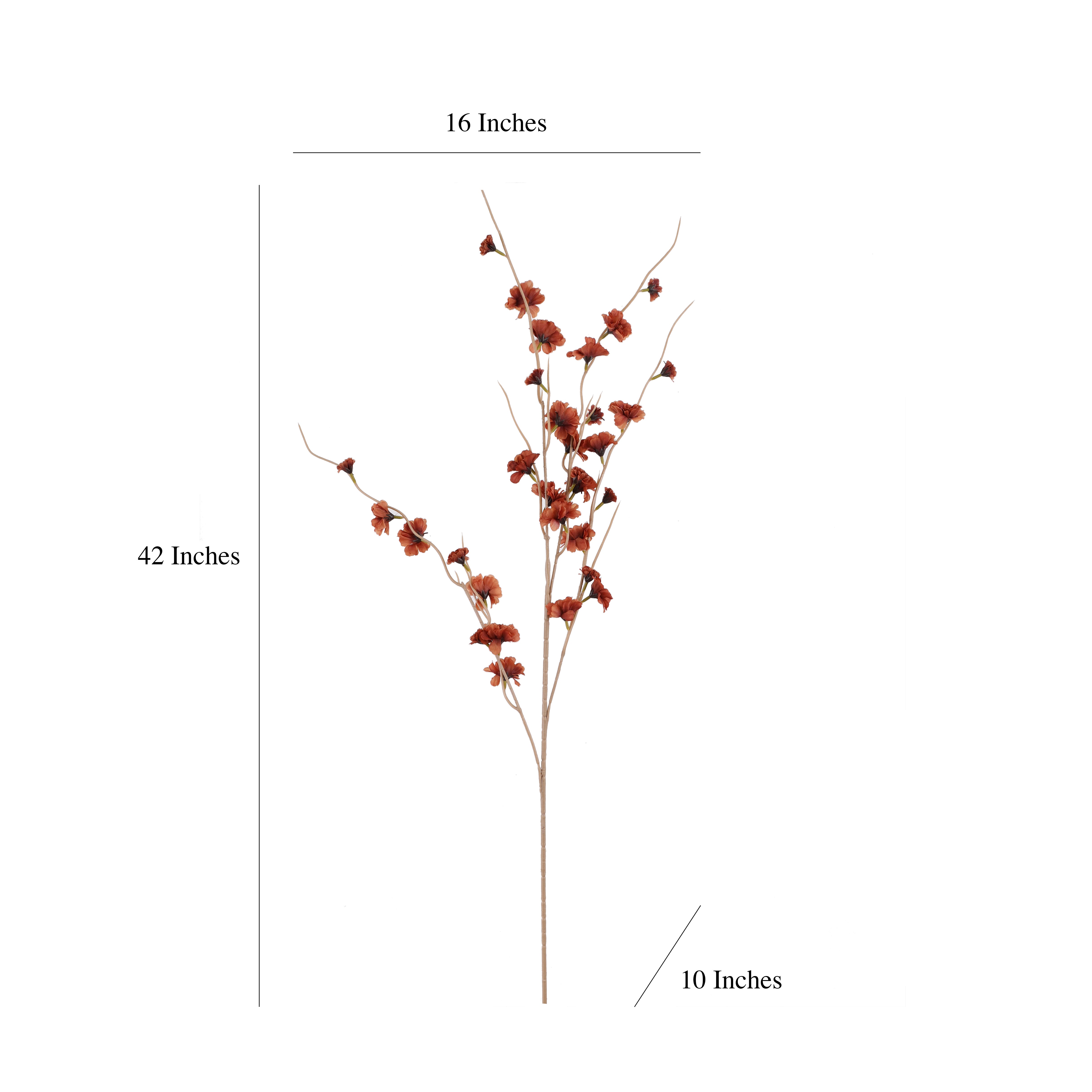 Delicate Rust Cherry Blossom Stick (Single)