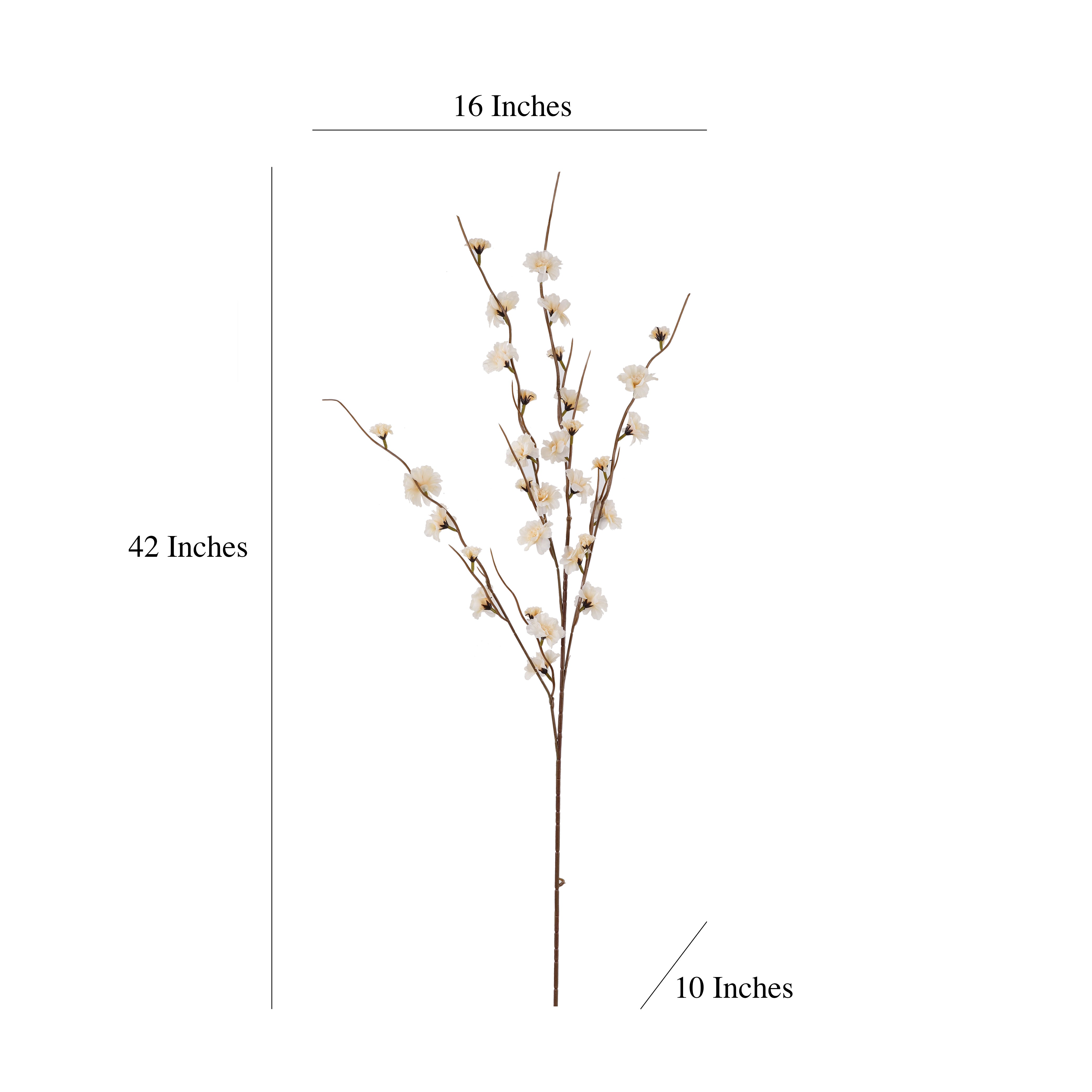 Delicate Cream Cherry Blossom Stick (Single)