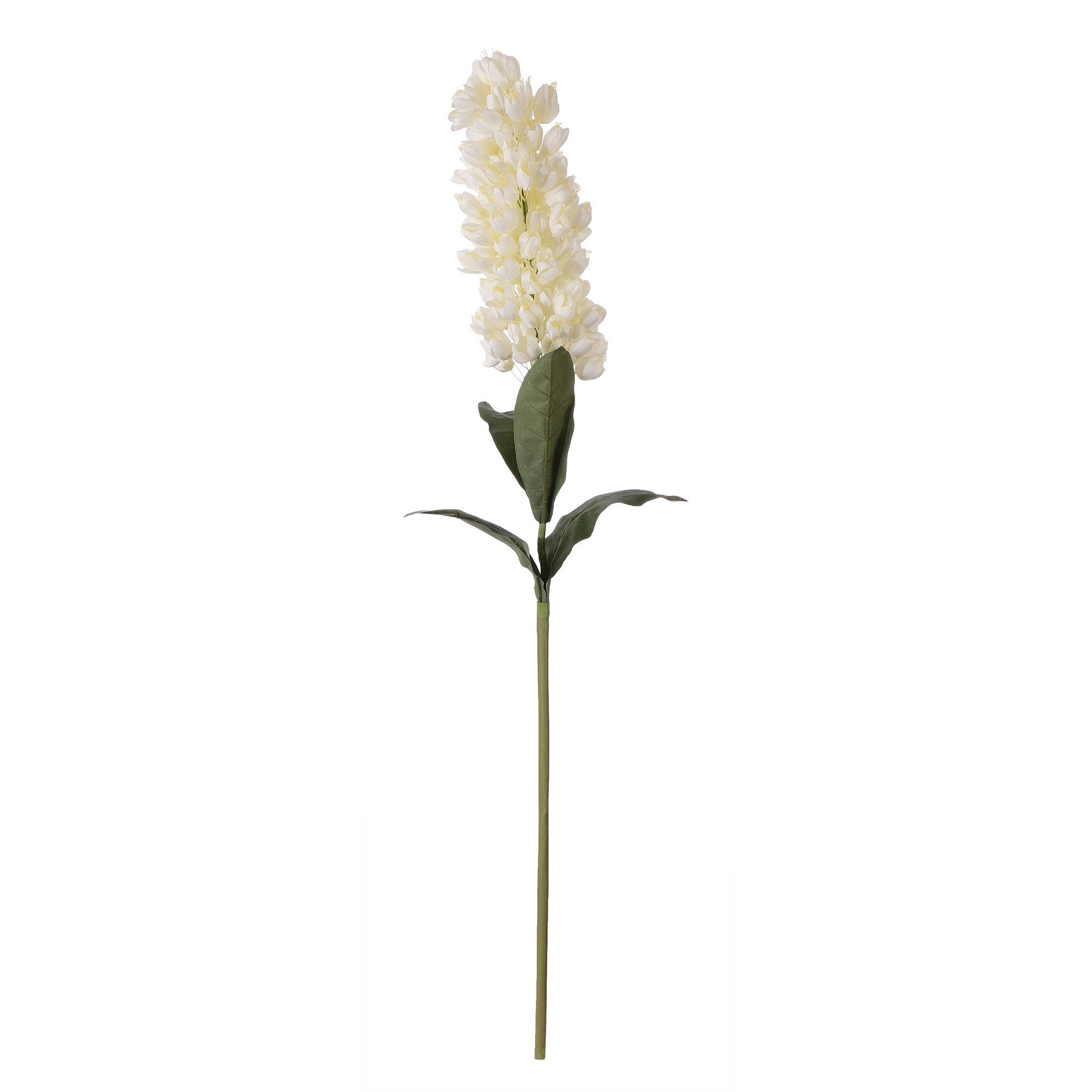 White Hyacinth Faux Flower Stick (Single)