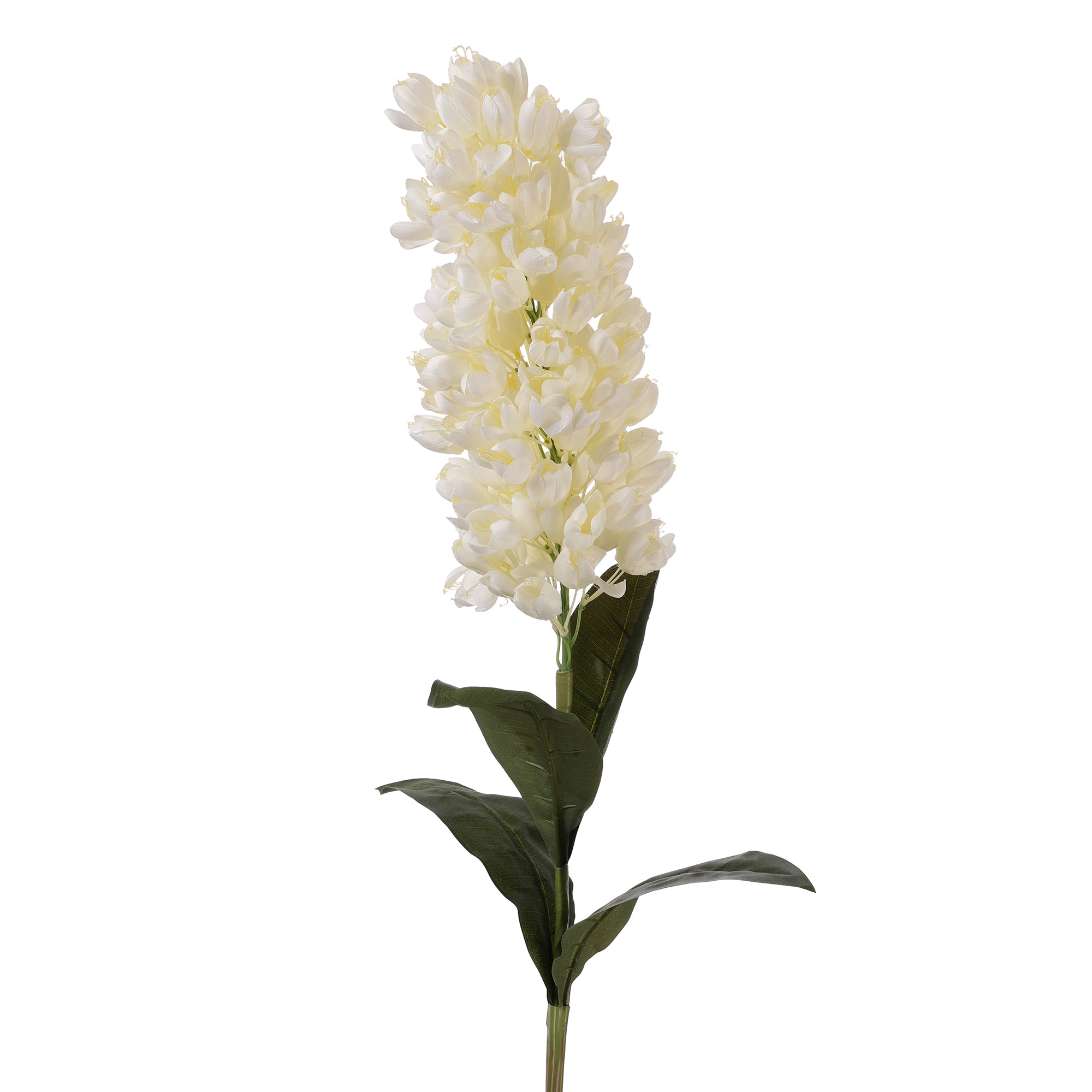 White Hyacinth Faux Flower Stick (Single)