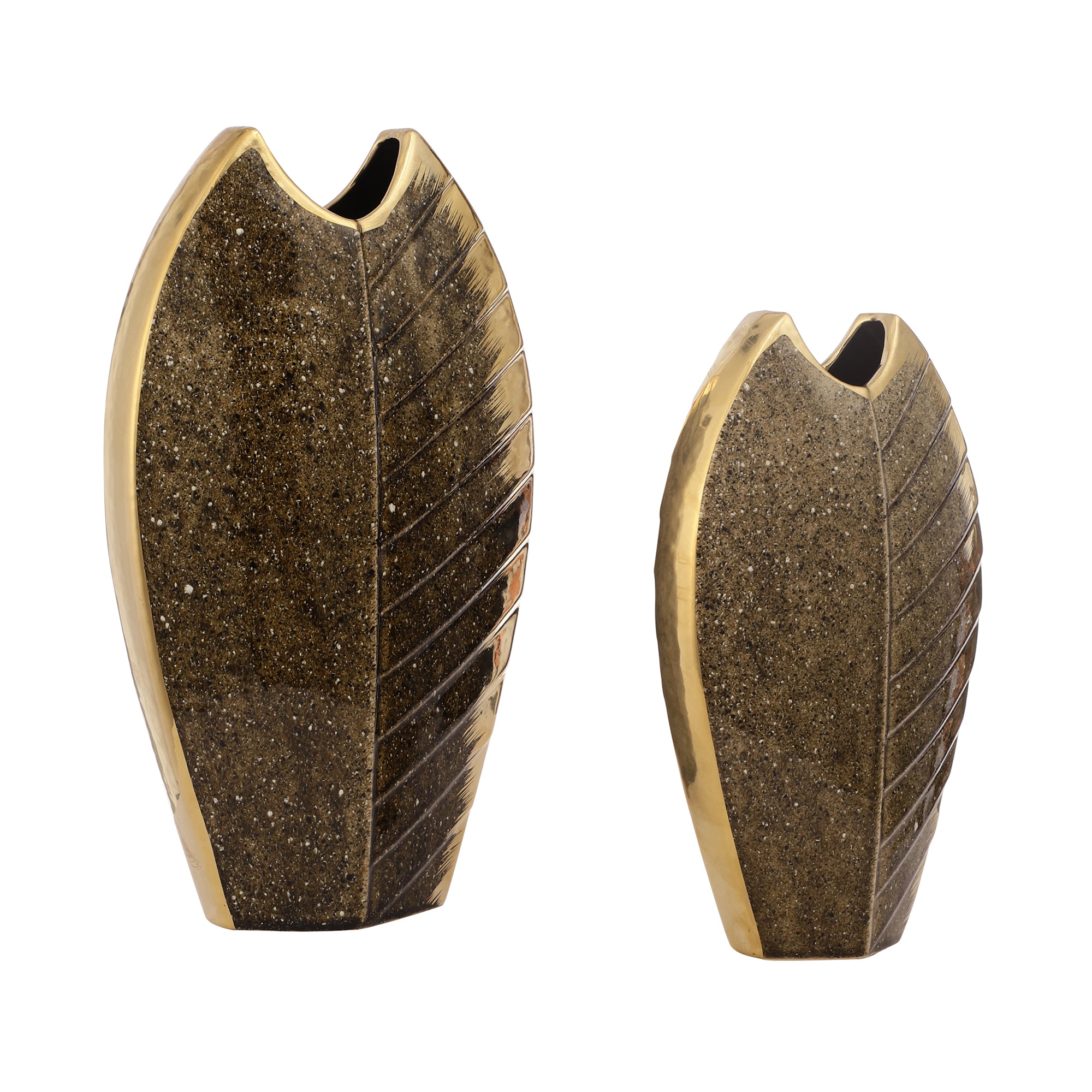 Luxe Gold Leaf Design Vase (Single)