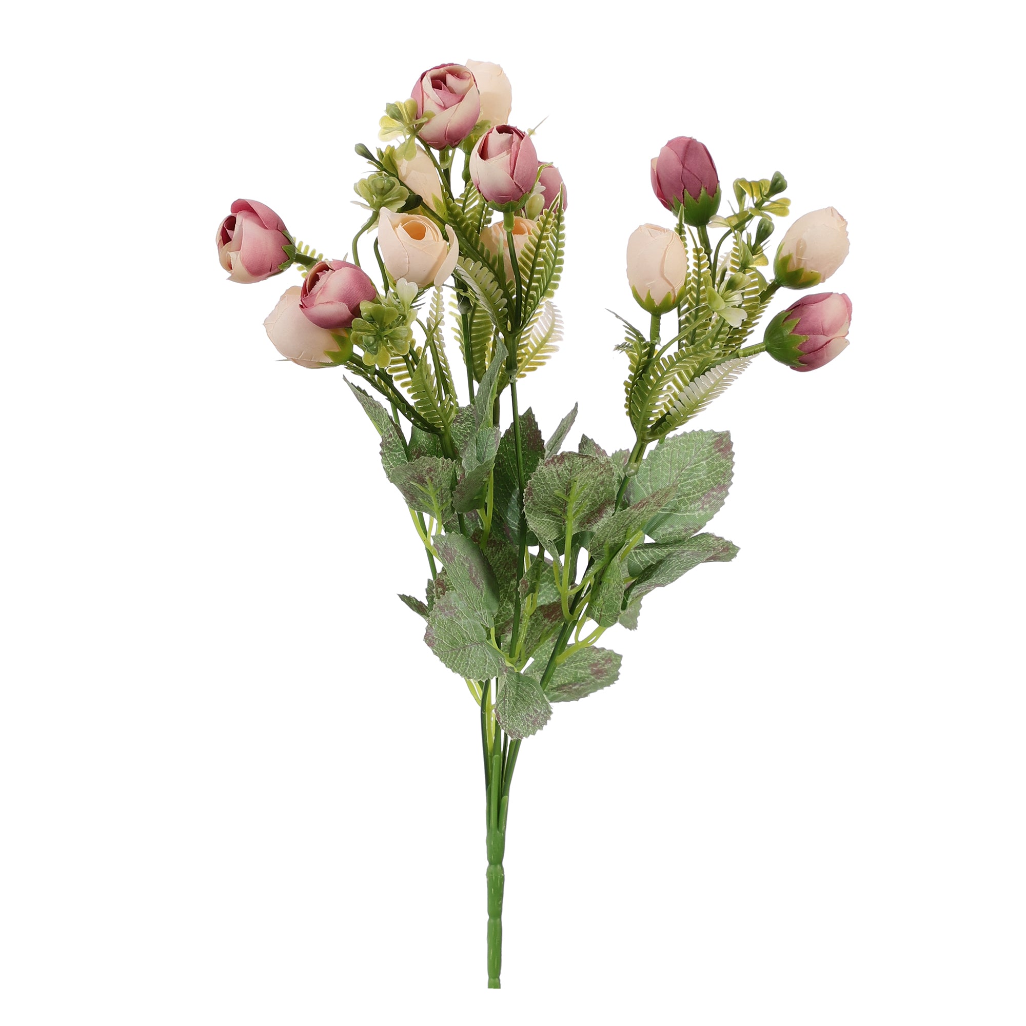 Pink Rose Buds Faux Flower (Single)