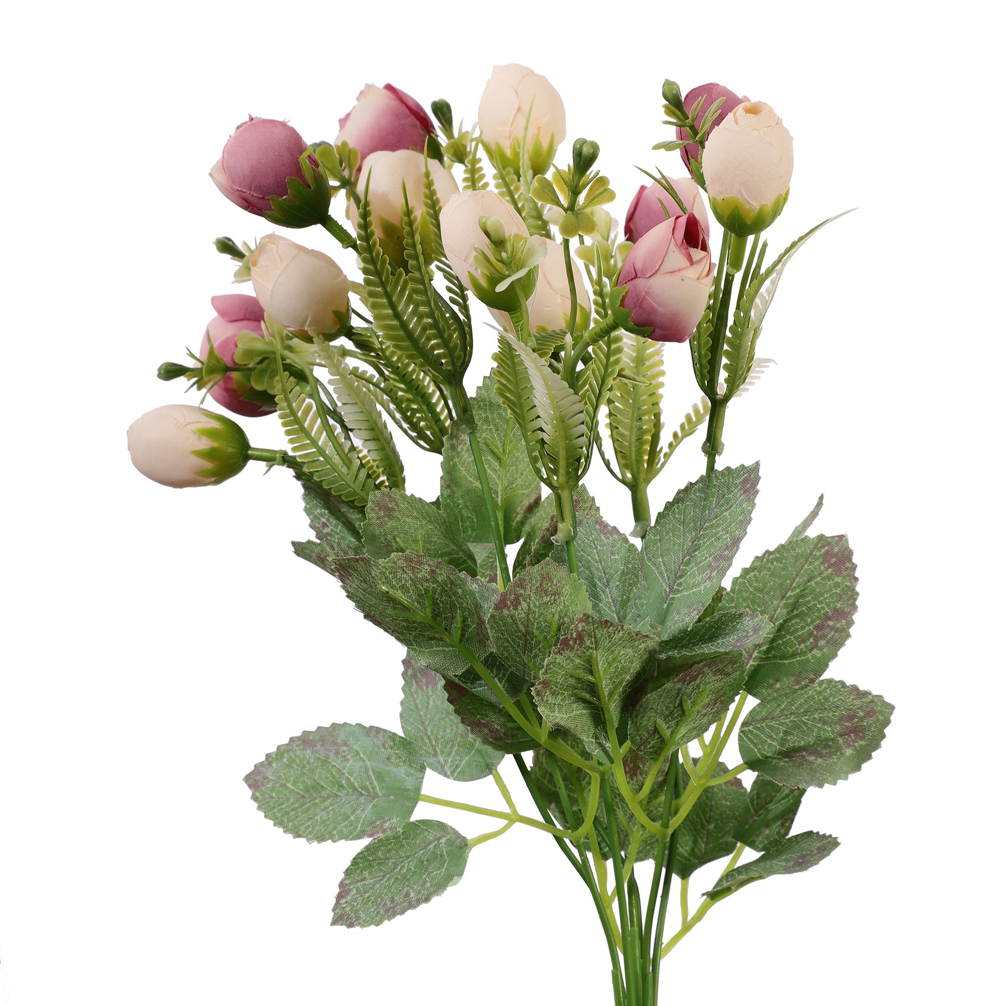 Pink Rose Buds Faux Flower (Single)