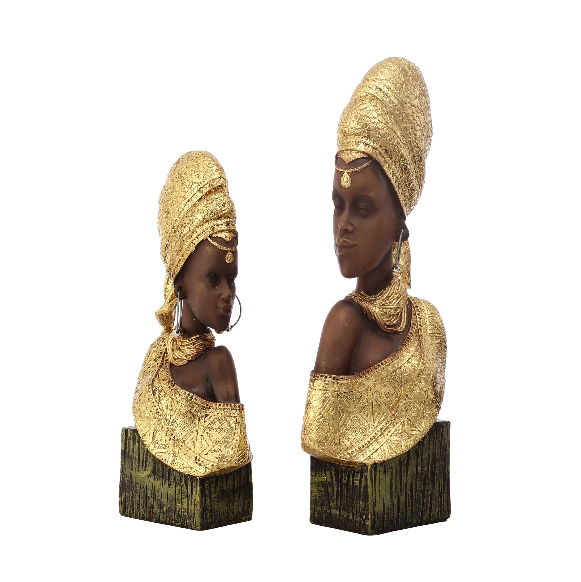 African Women - Set of 2 (Gold)