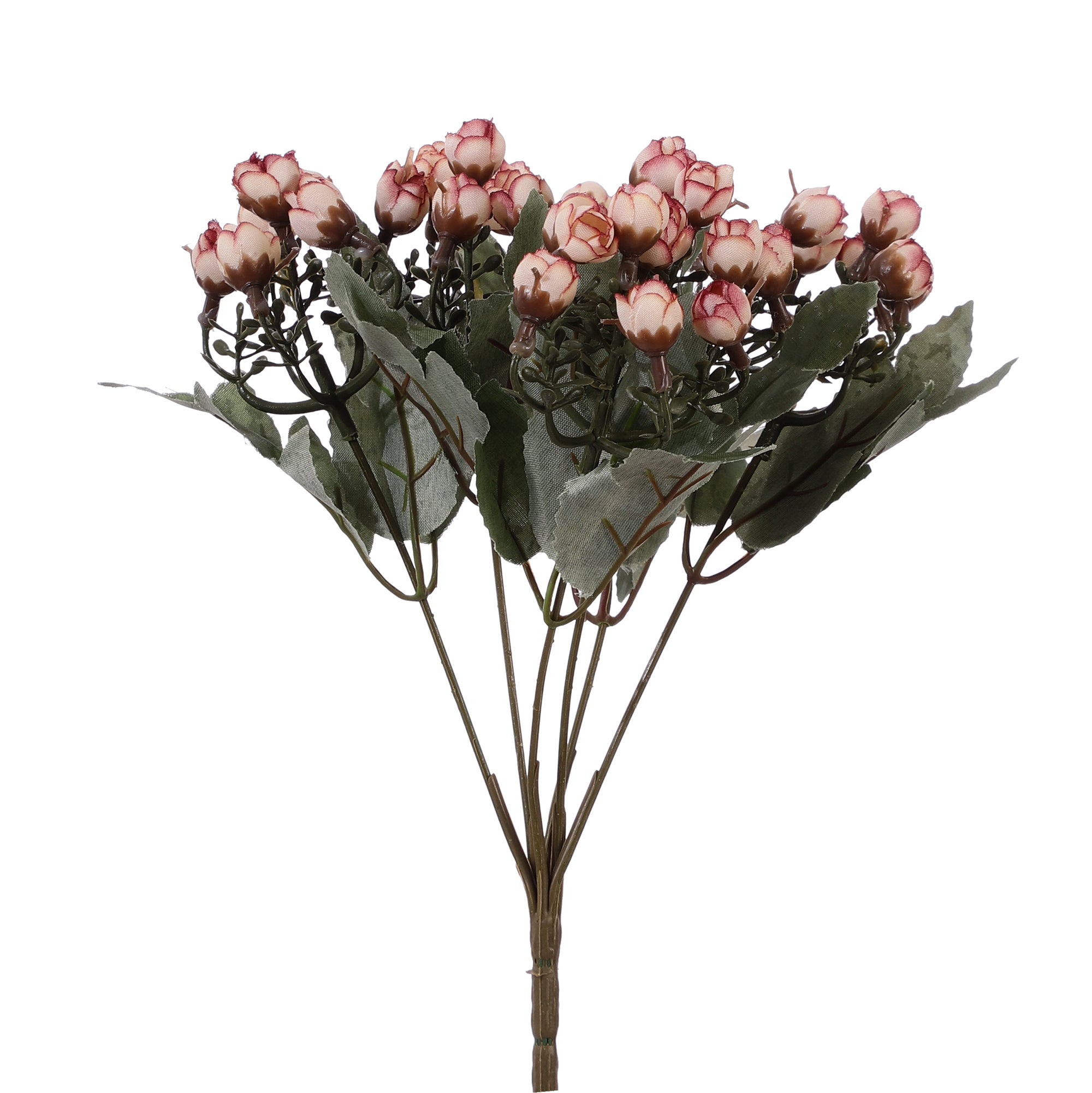 Pink Mini Rose Bunch Faux Flower (Single)
