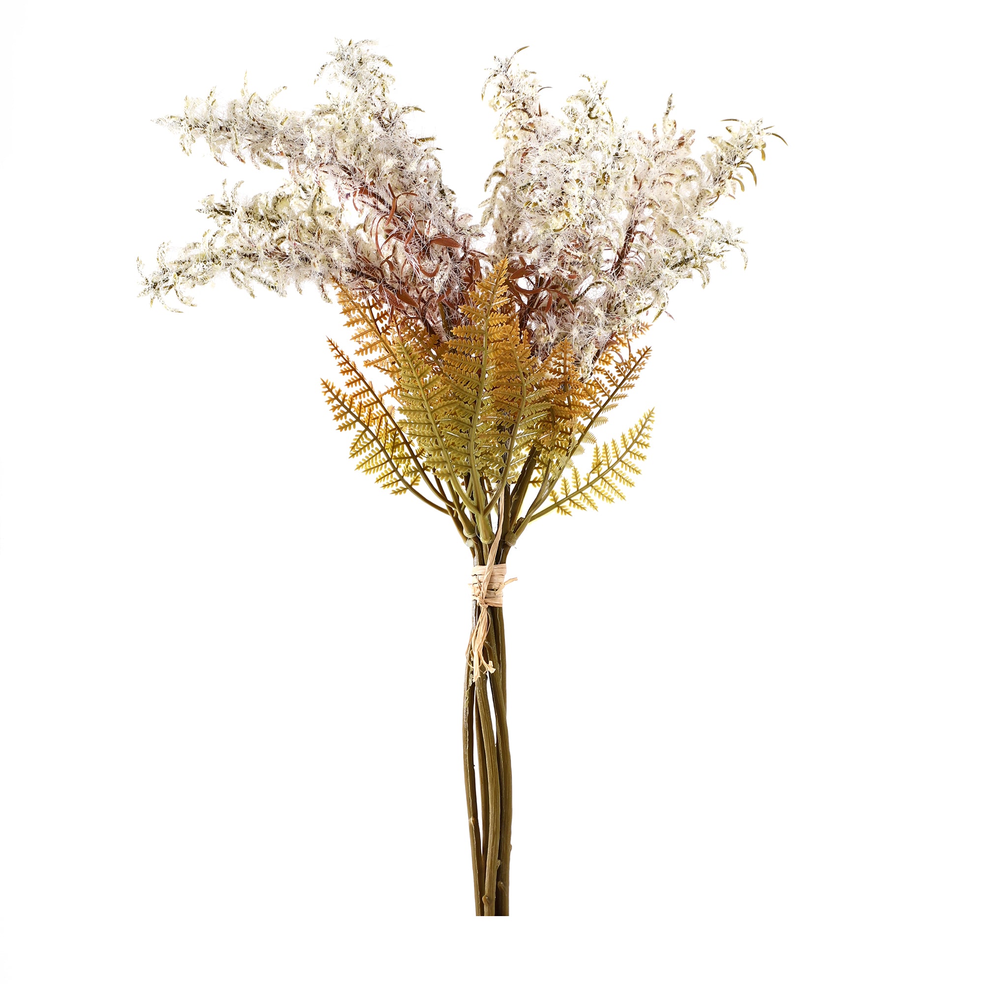 Cream Feather Fern Bunch (Single)