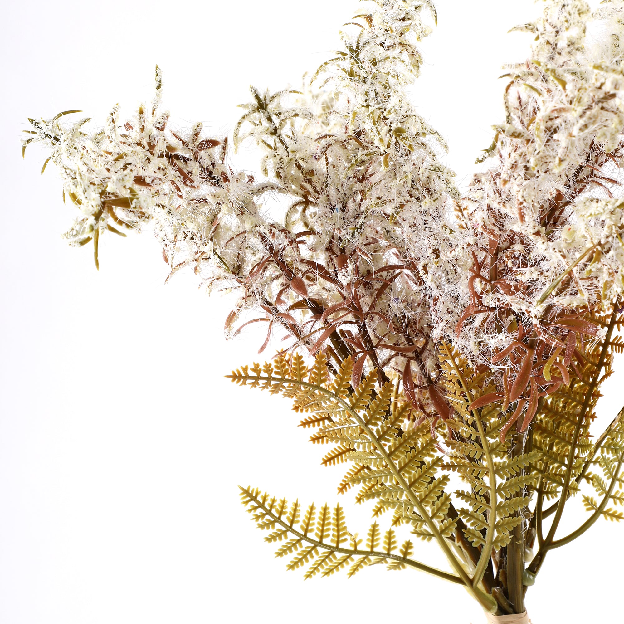 Cream Feather Fern Bunch (Single)