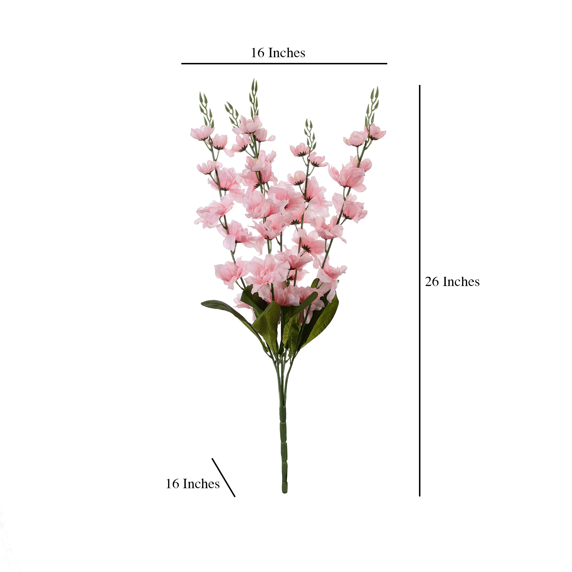 Pink Gladiolus Faux Flower Stick (Single)