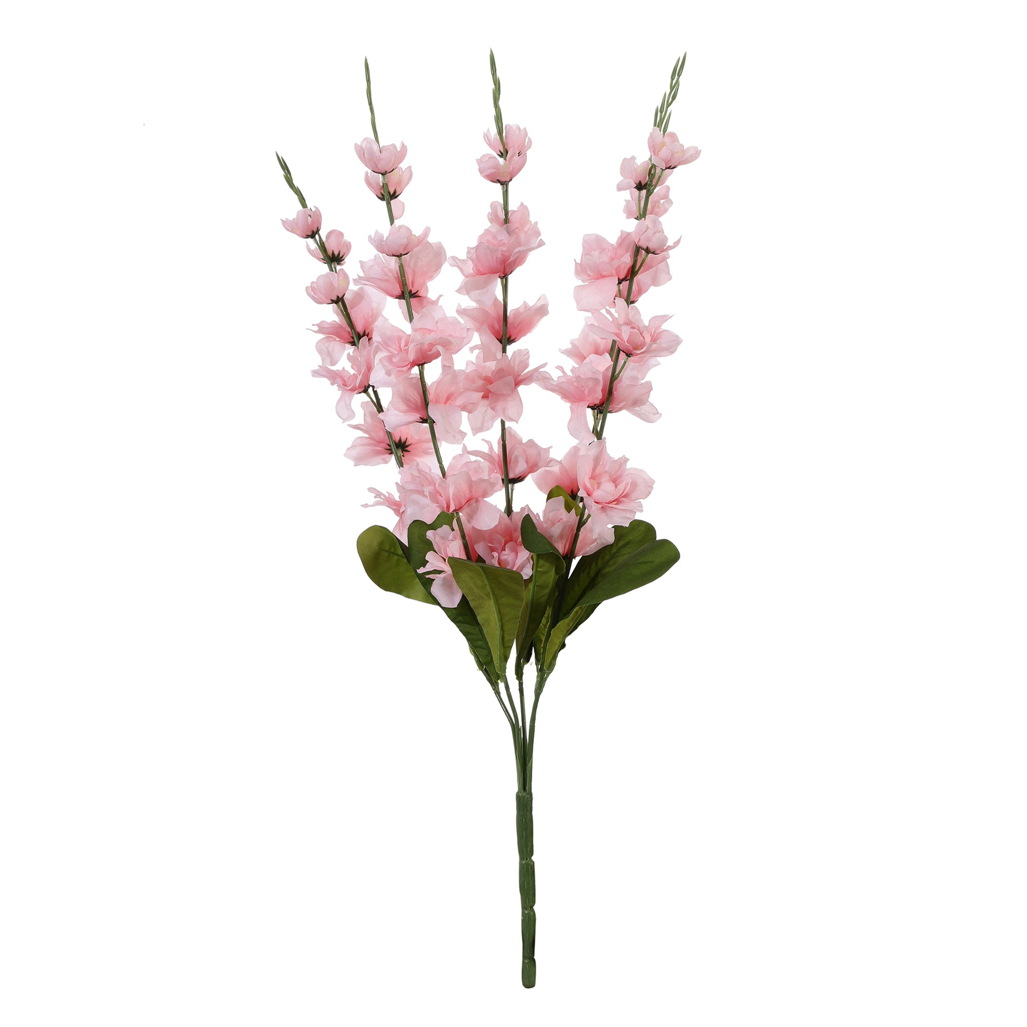 Pink Gladiolus Faux Flower Stick (Single)