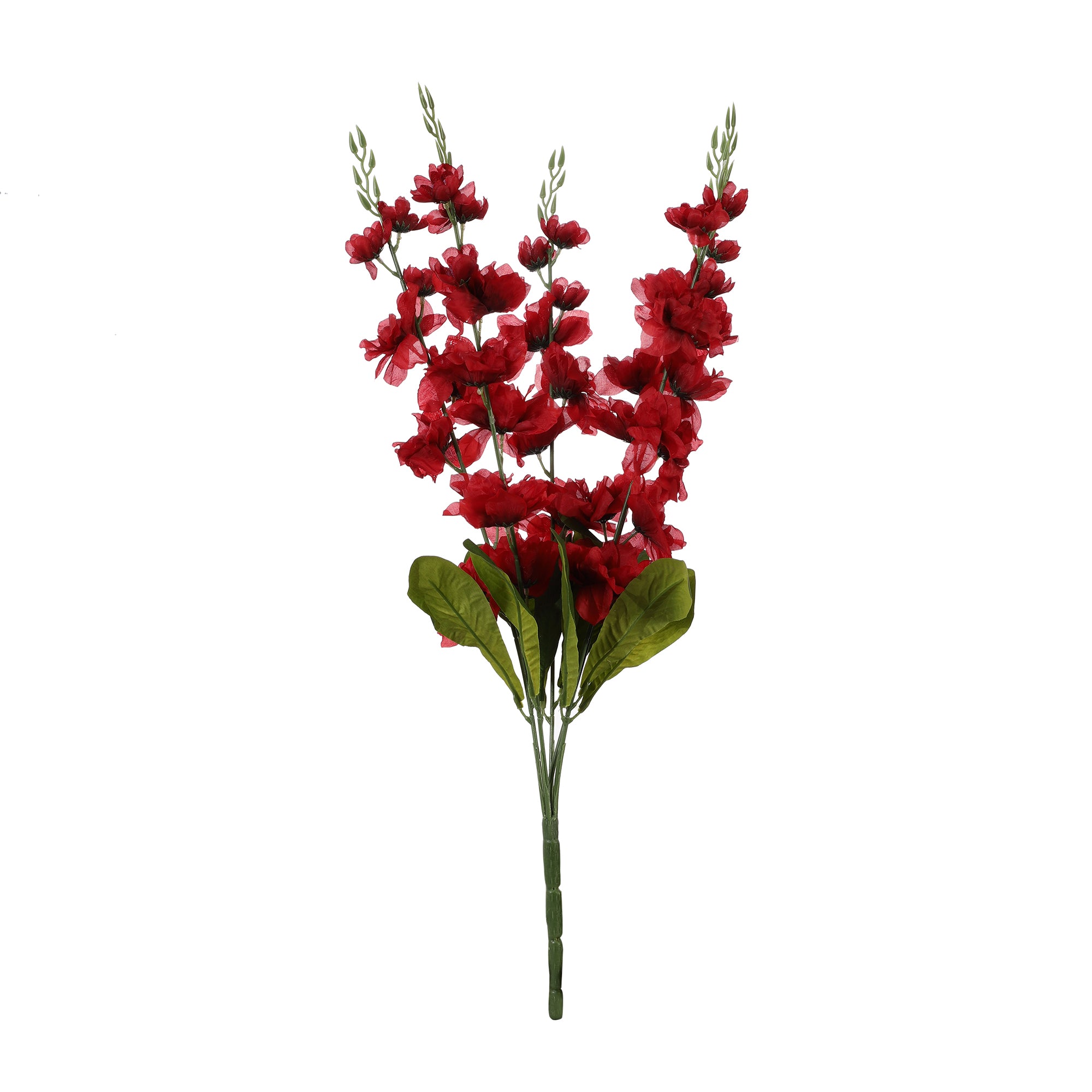 Red Gladiolus Faux Flower Stick (Single)