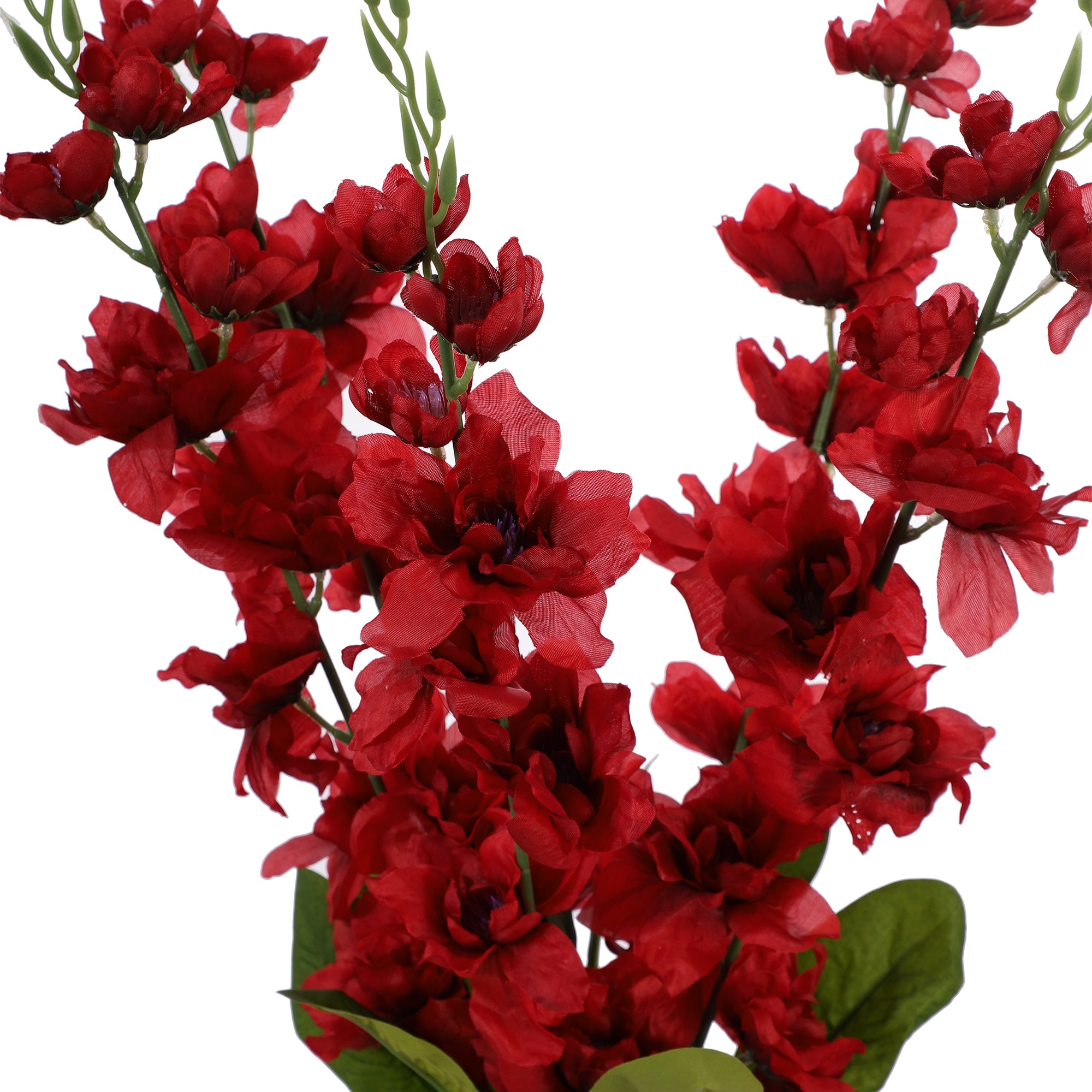 Red Gladiolus Faux Flower Stick (Single)