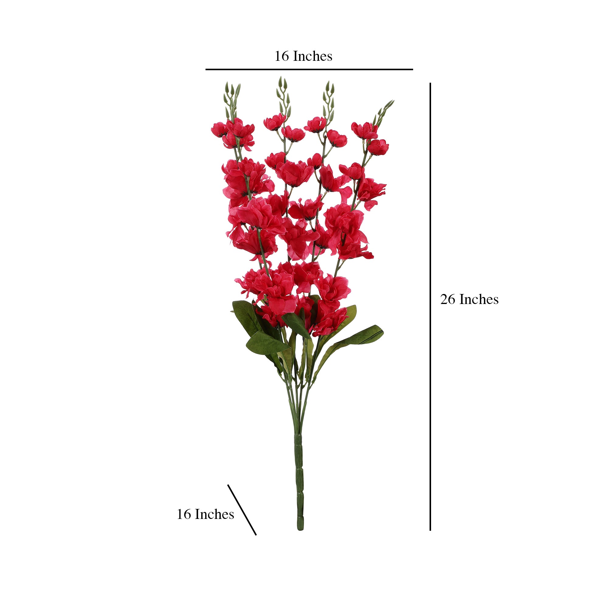 Fuchsia Gladiolus Faux Flower Stick (Single)
