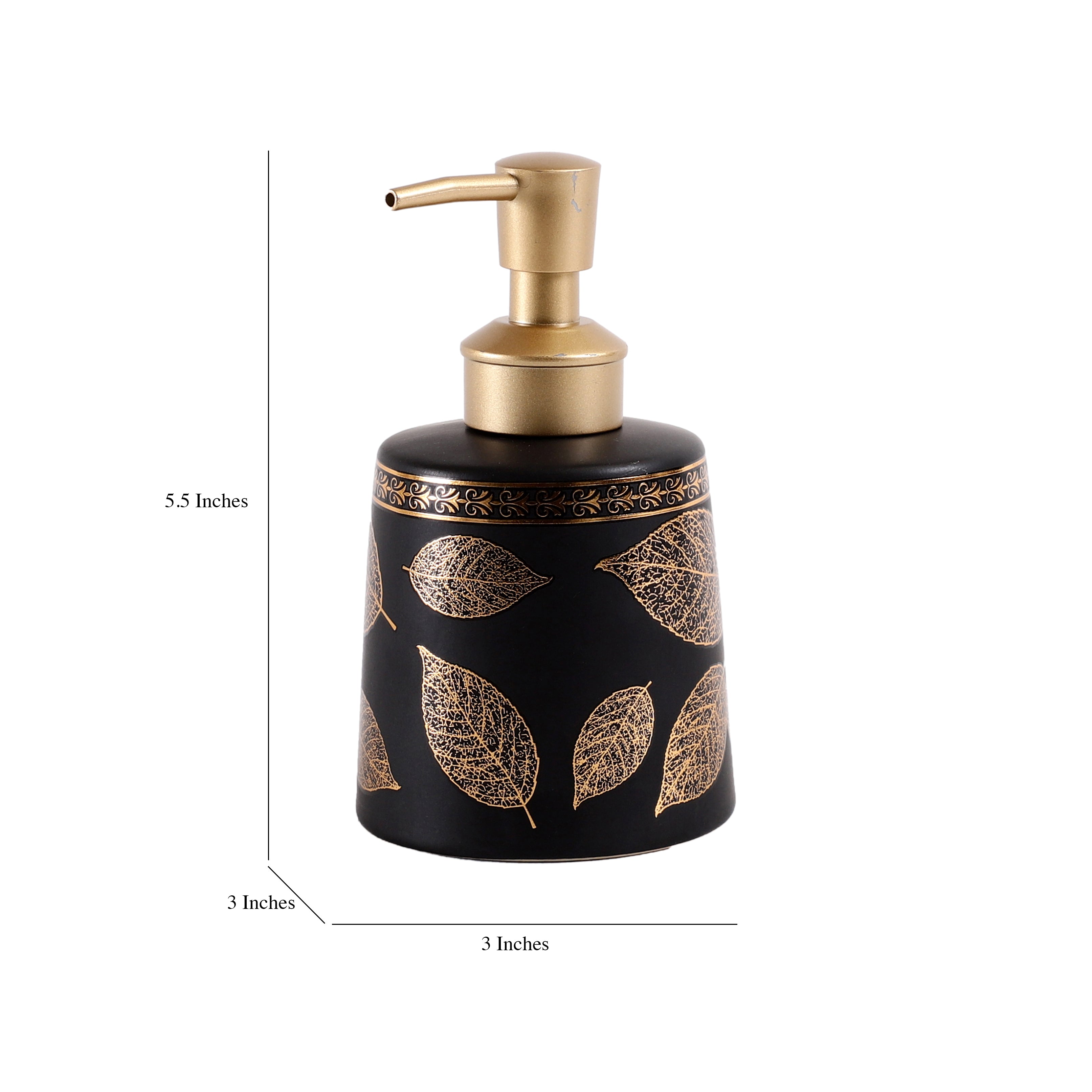 Filigree Gold Leaf Pattern Soap Dispenser (Single)