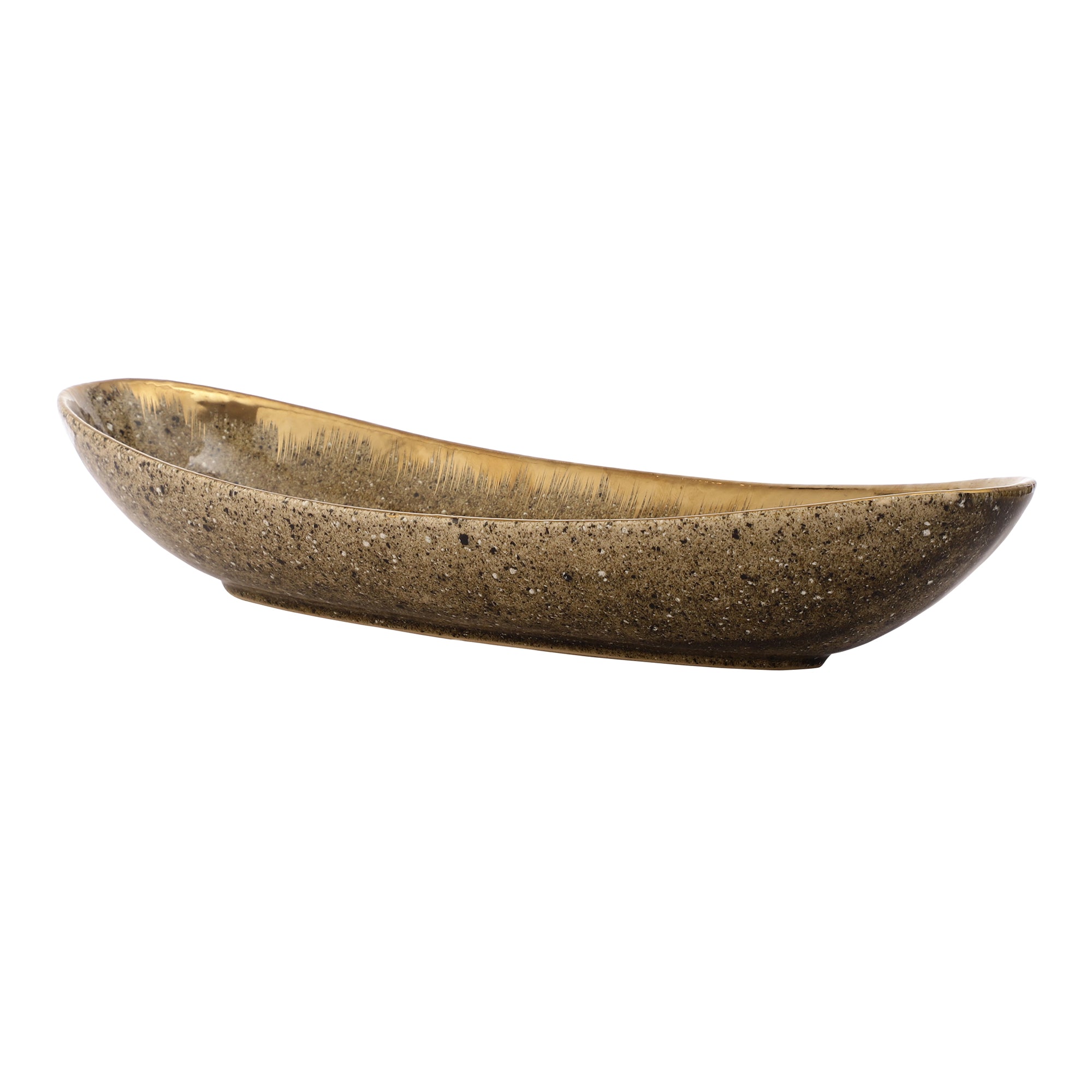 Luxe Gold Boat Shaped Platter