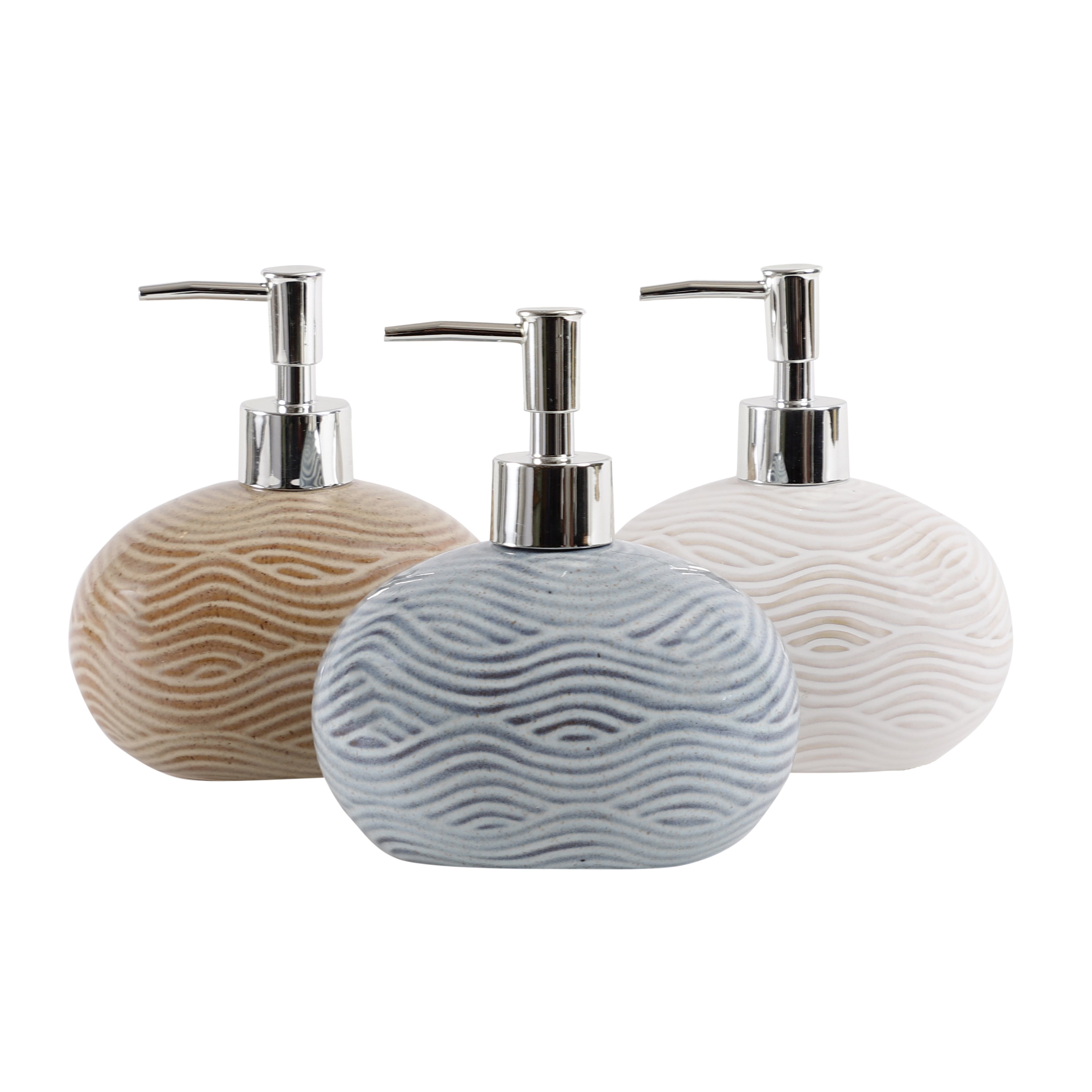 Groovy Oval Ceramic Soap Dispenser (Single)