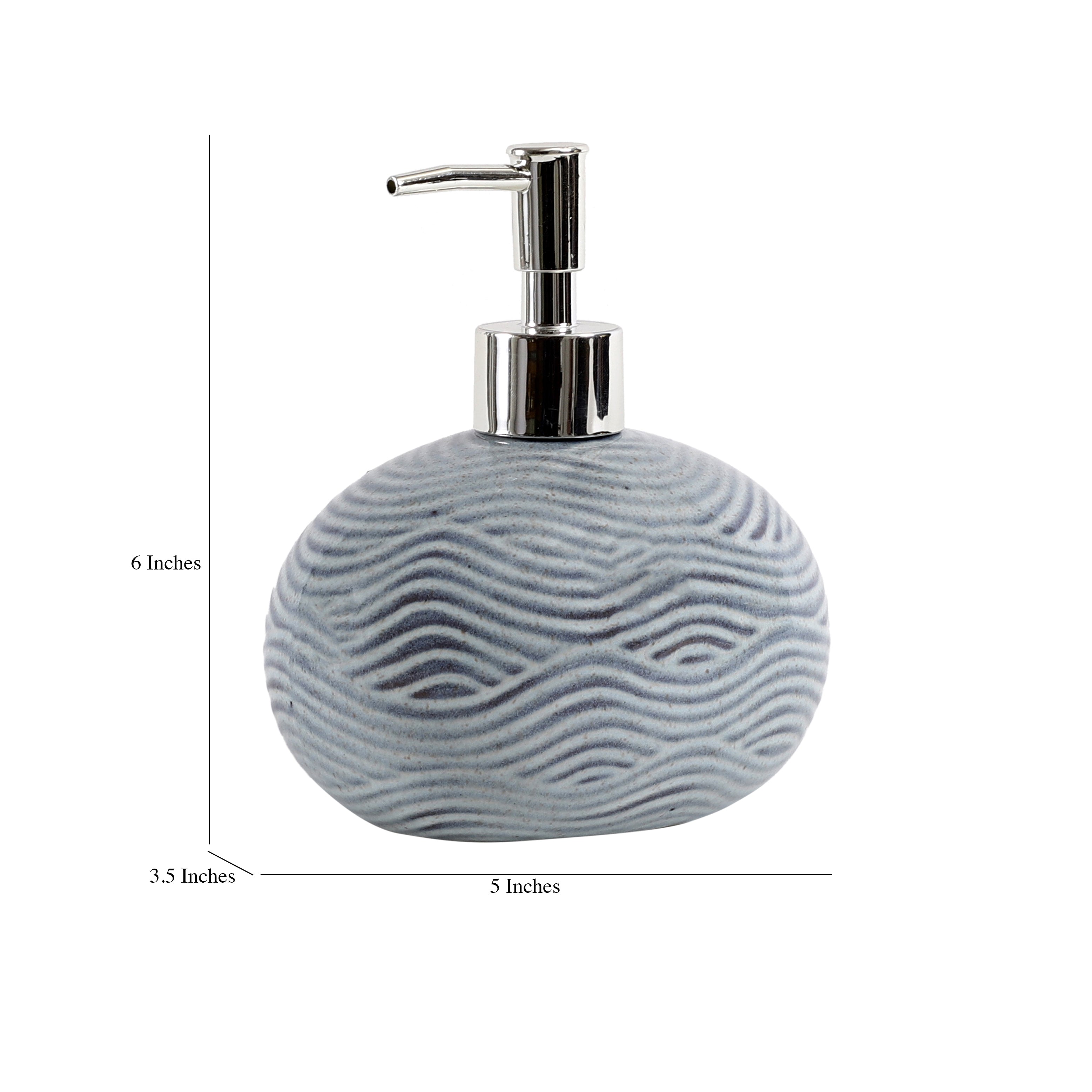 Groovy Oval Ceramic Soap Dispenser (Single)