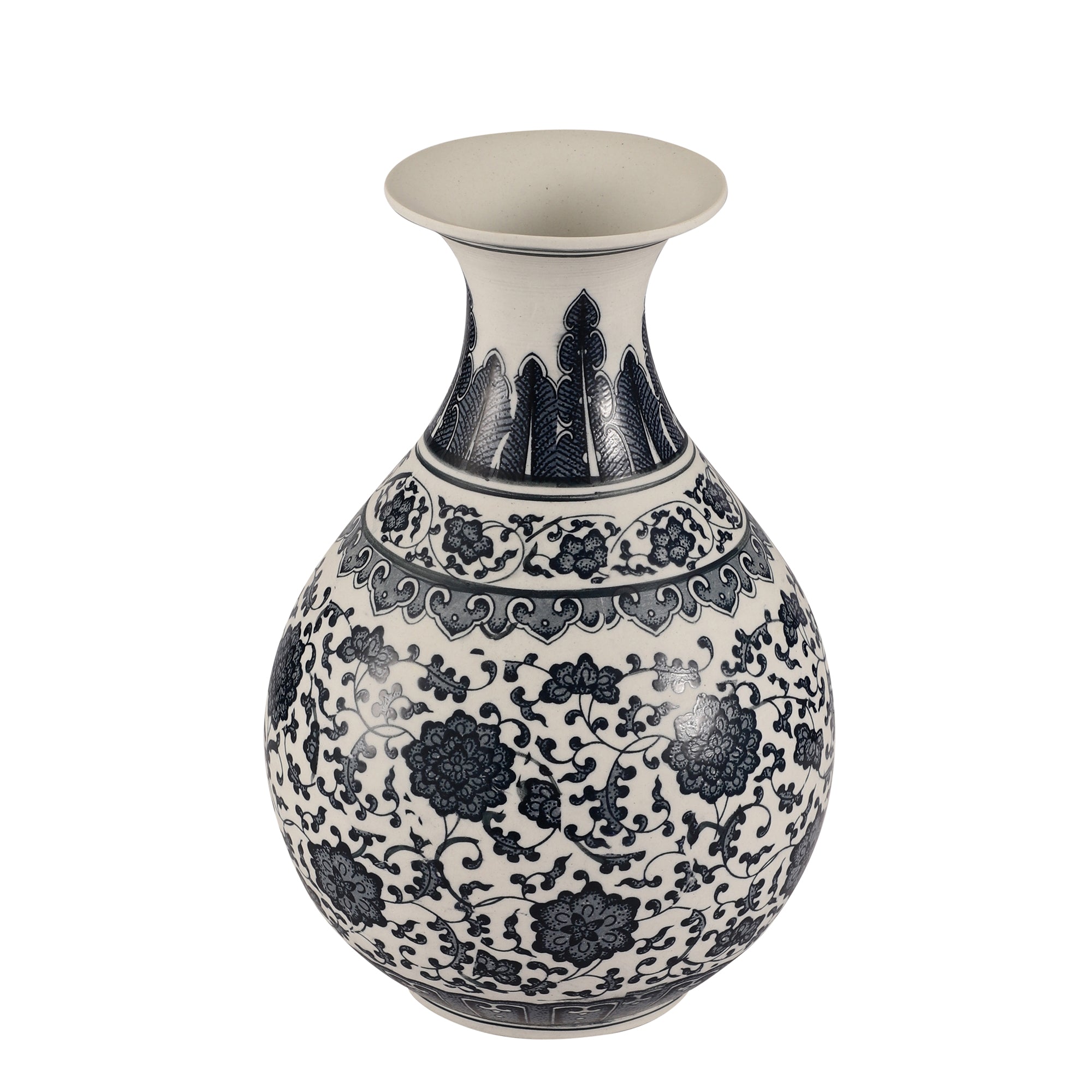 Gloriosa Blue Pottery Ceramic Vase