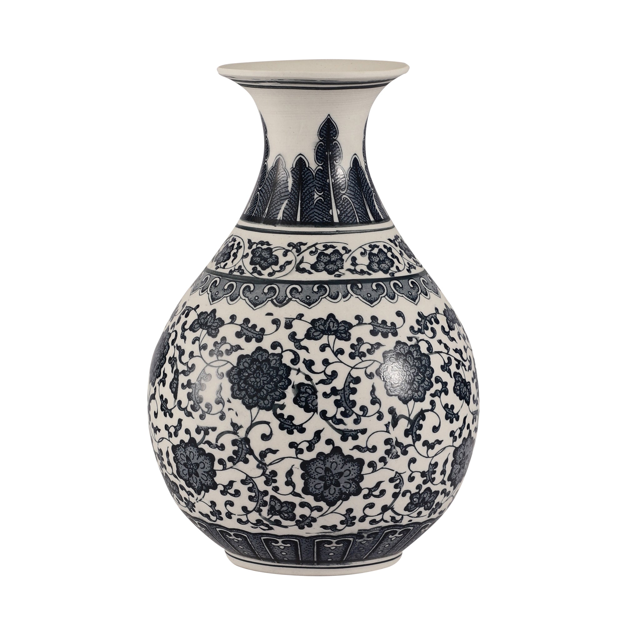 Gloriosa Blue Pottery Ceramic Vase