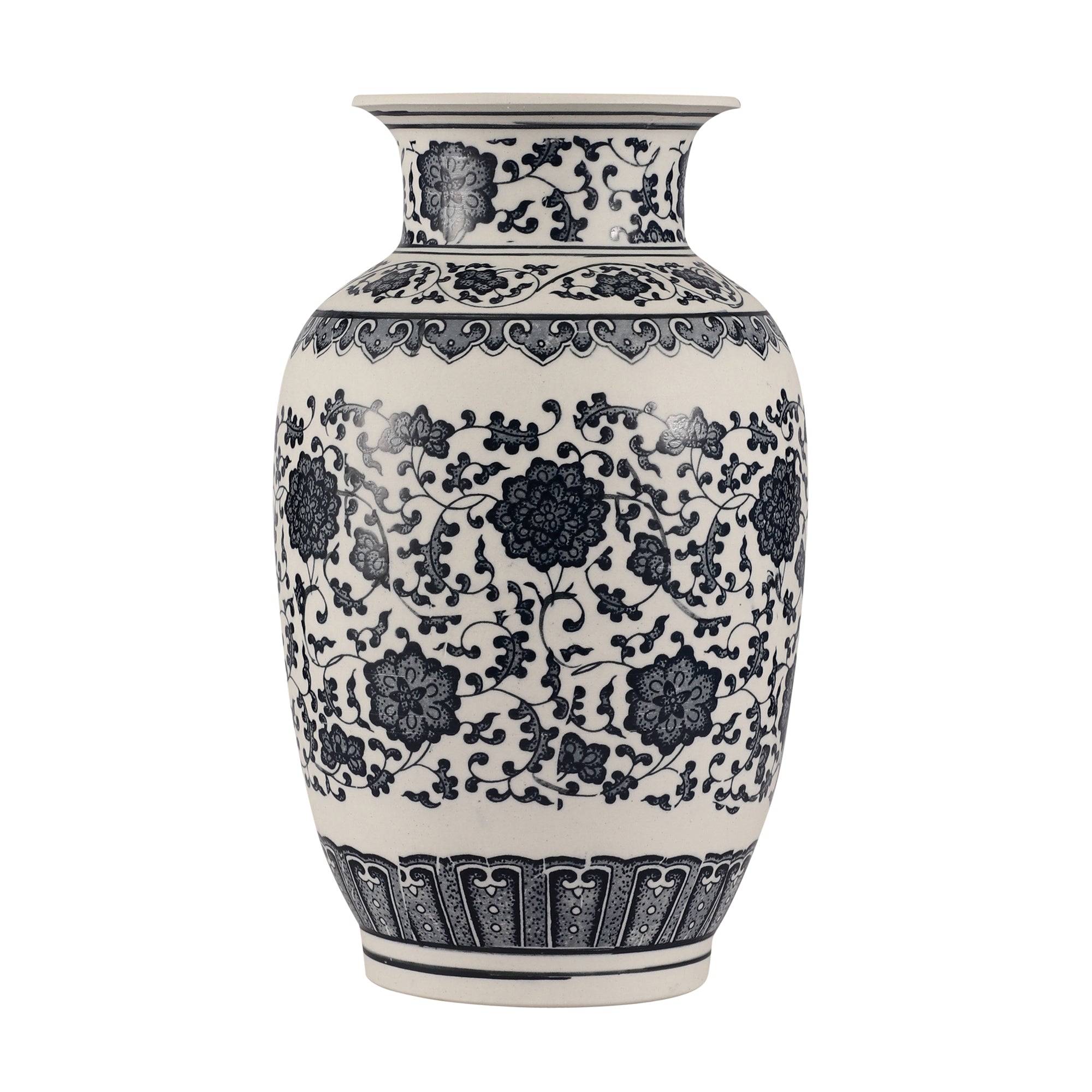 Dahlia Blue Pottery Ceramic Vase