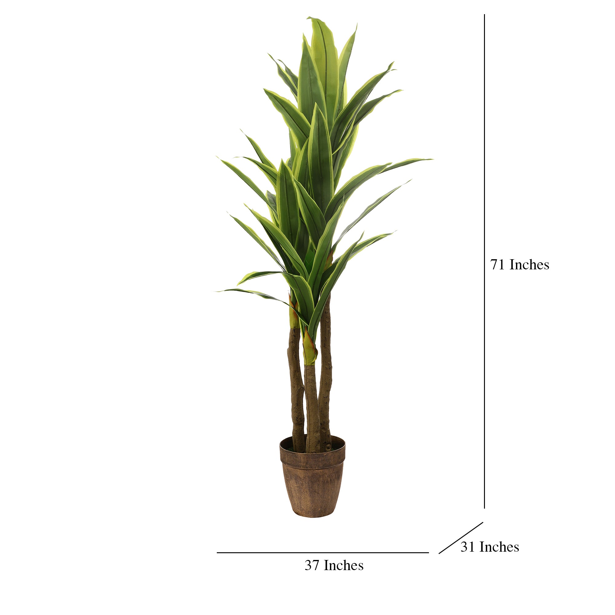 Green Yucca Faux Plant (Tall)