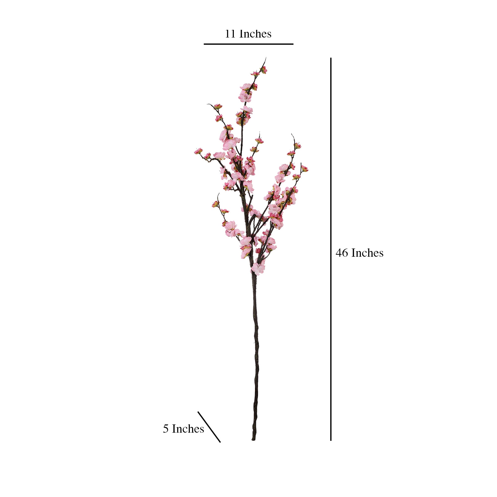 Pink Cherry Blossom Faux Flower Stick (Single)