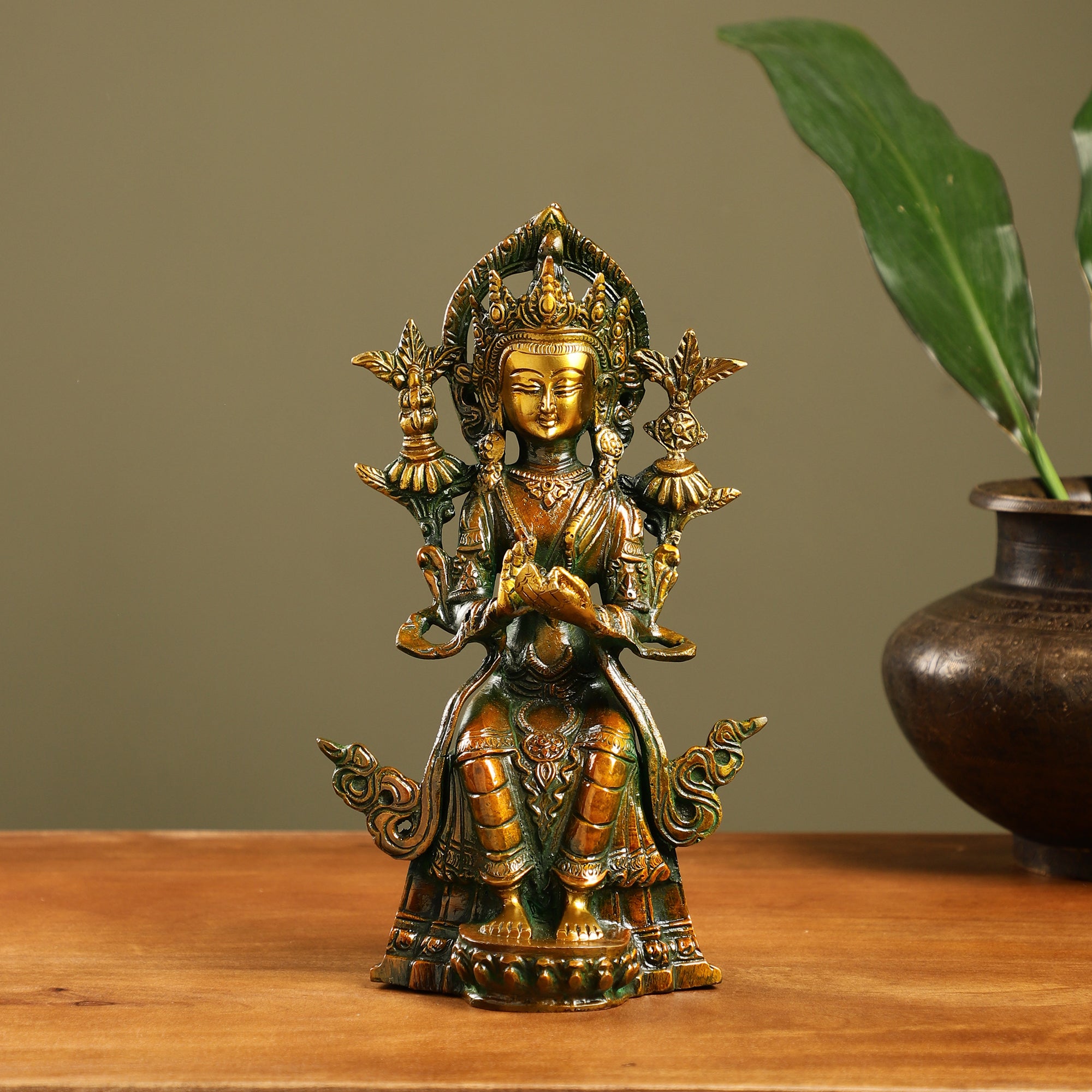 Brass Maitre Buddha Idol