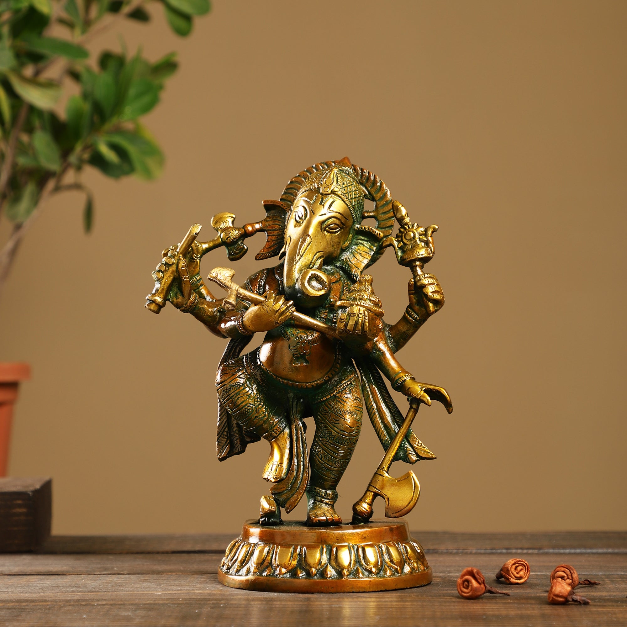 Handcrafted Brass Standing Ganesh