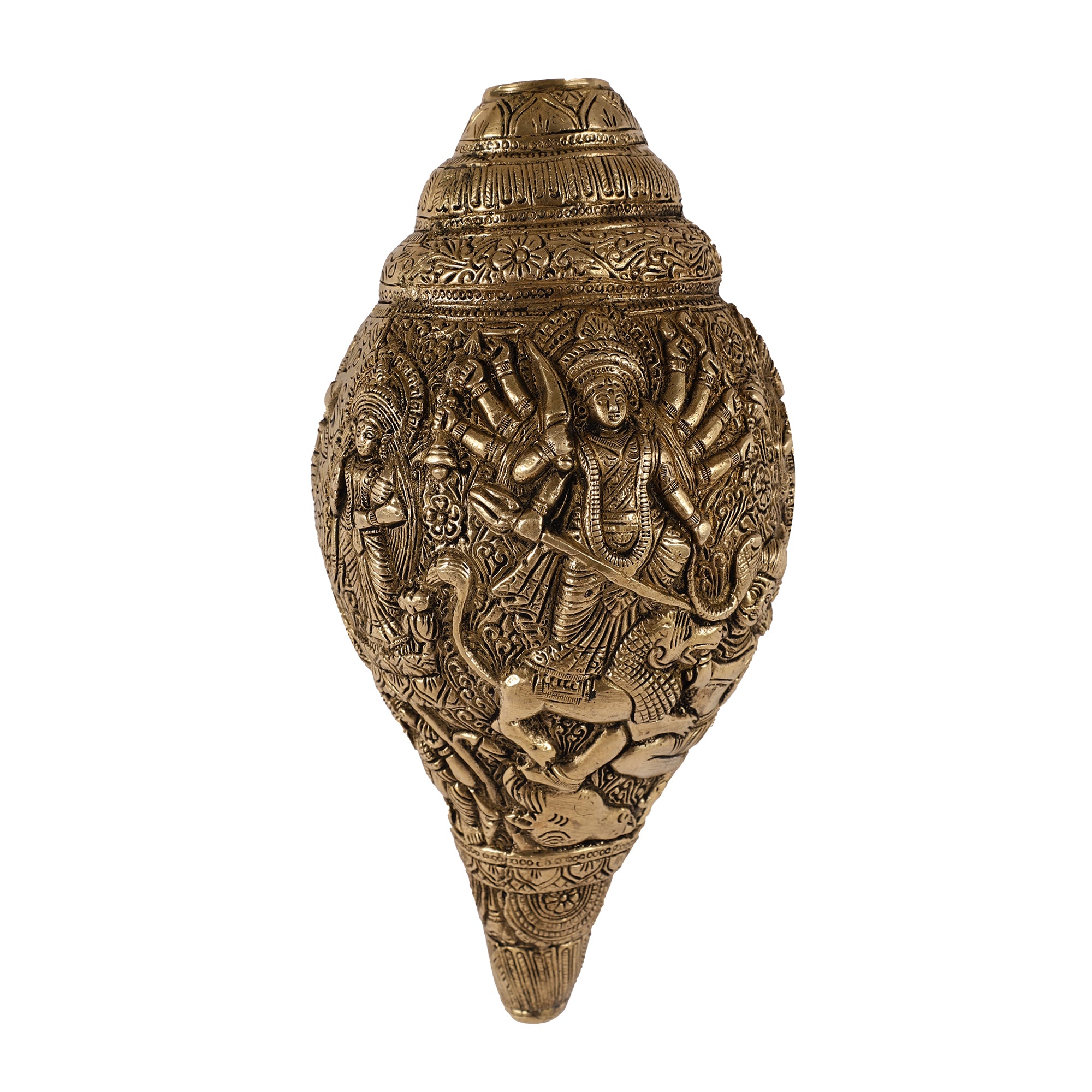 Handcrafted Brass Shank - Devi Avataar